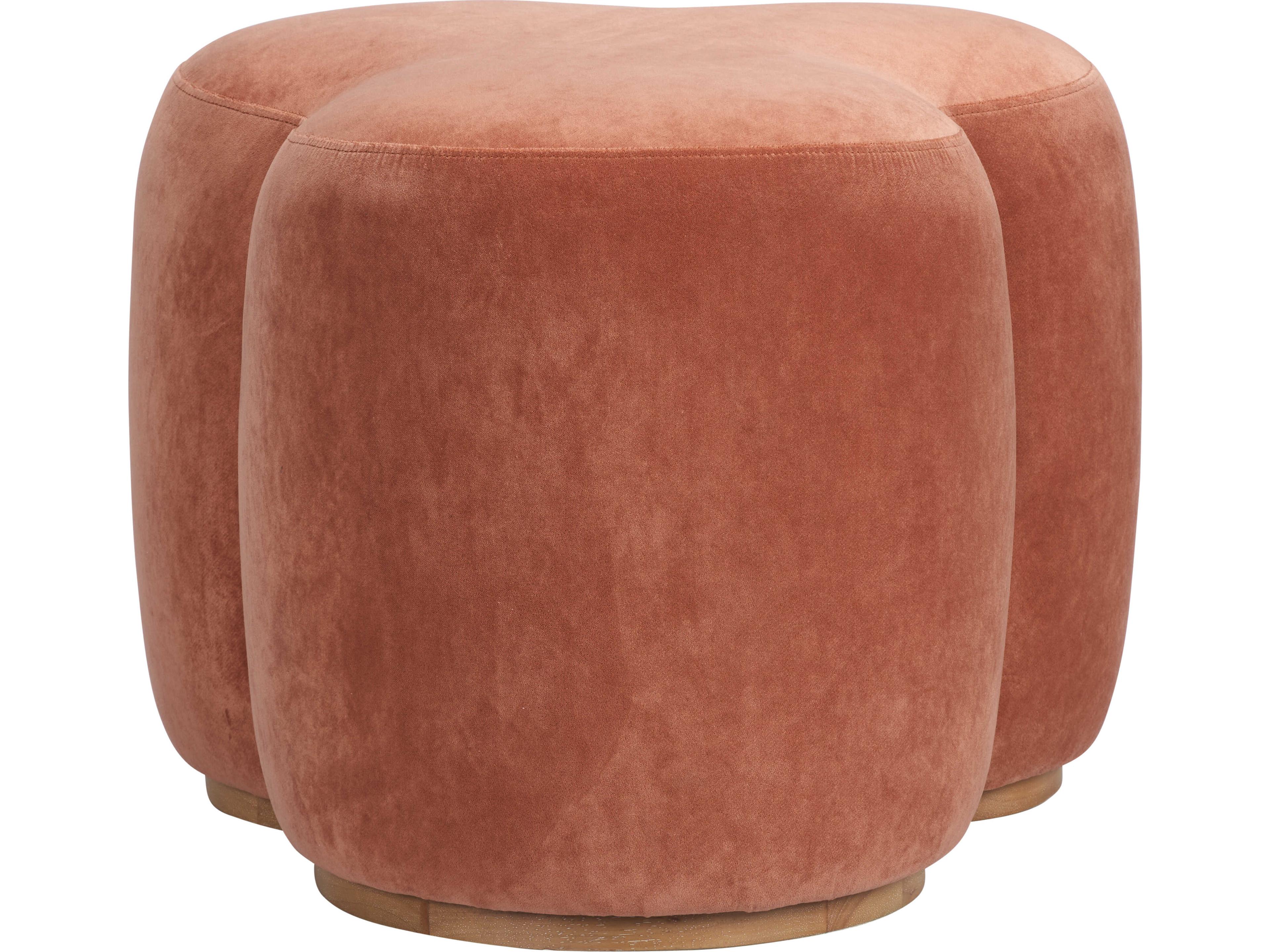 Wildwood Upholstery Pink Upholstered Ottoman