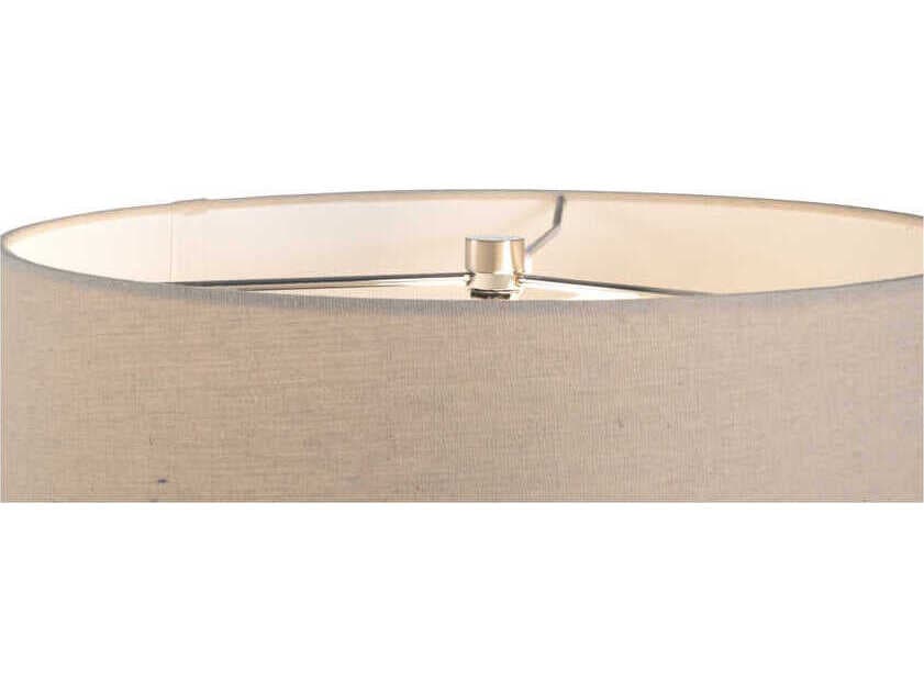 Wildwood Shiga Megumi Brown Green Tan Linen Buffet Lamp