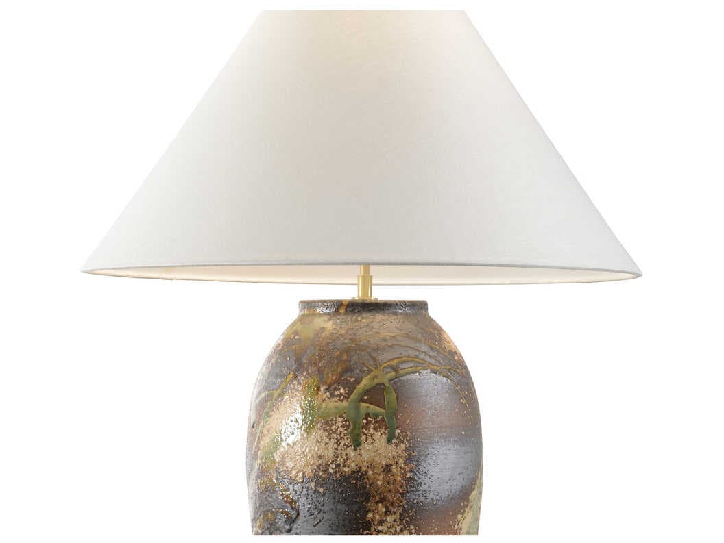 Wildwood Shiga Chaiaki Brown Green Table Lamp