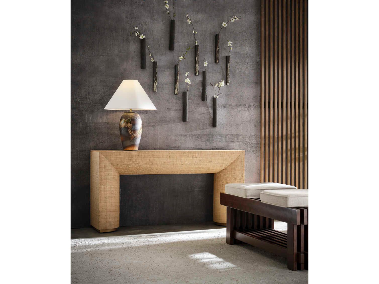 Wildwood Shiga Chaiaki Brown Green Table Lamp