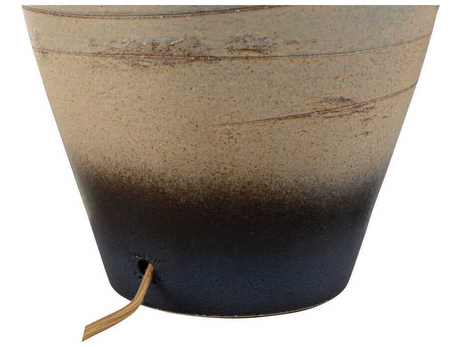 Wildwood Shiga Taiga Blue Gray Tan Linen Buffet Lamp