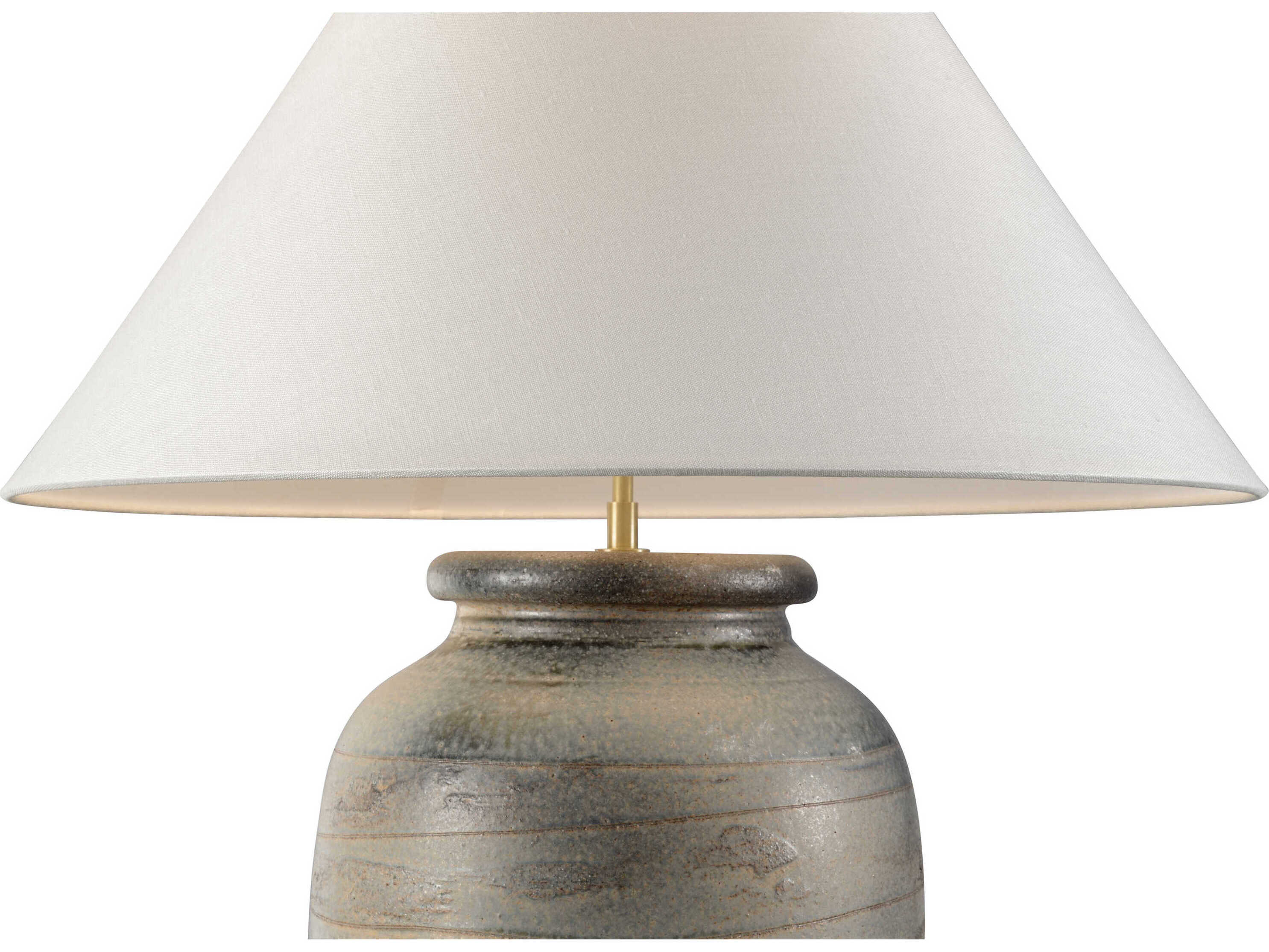 Wildwood Shiga Taiga Blue Gray Off White Linen Buffet Lamp