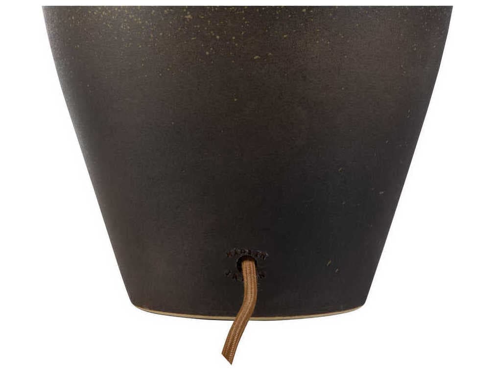 Wildwood Shiga Yamato Brown Green Tan Linen Buffet Lamp