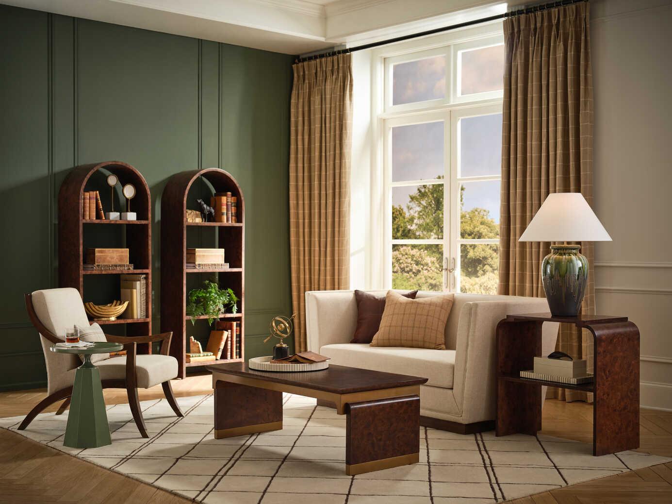 Wildwood Shiga Yamato Brown Green Table Lamp