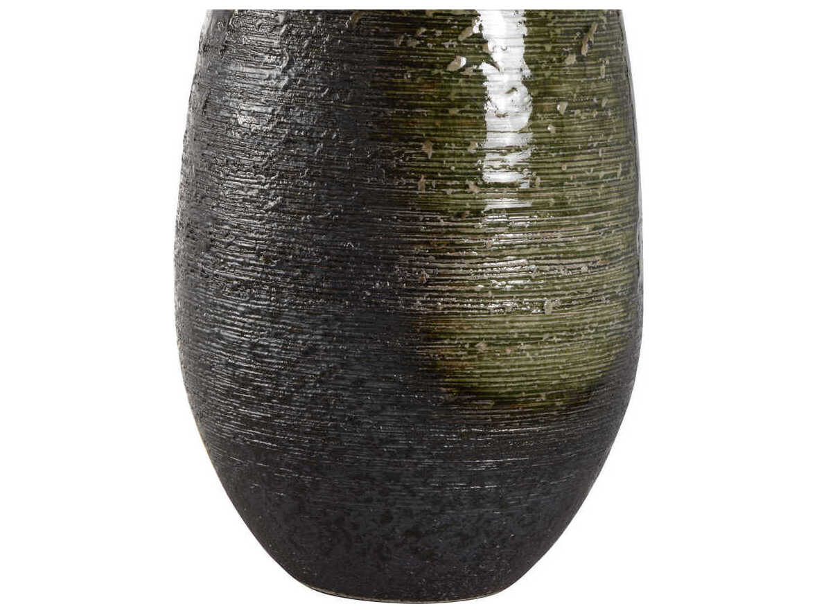 Wildwood Shiga Minato Green Brown Tan Linen Table Lamp