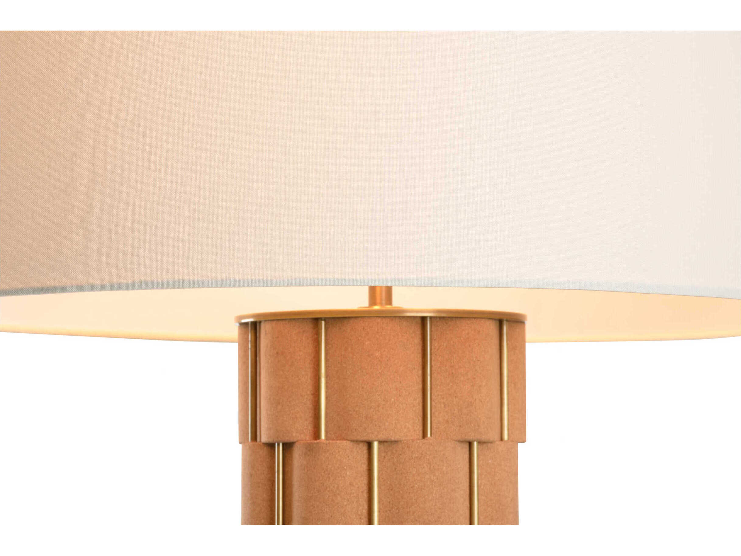 Wildwood Loire Natural Antique Brass Floor Lamp