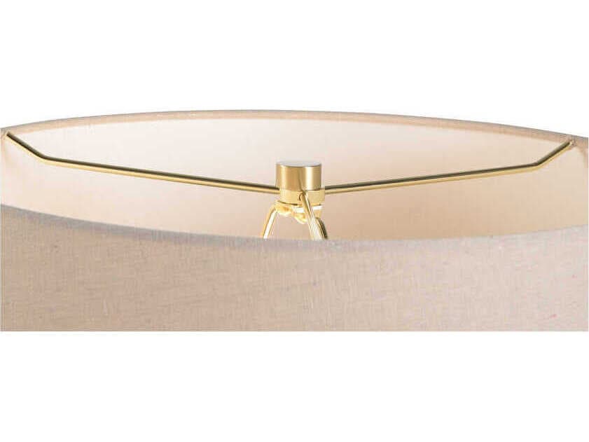 Wildwood Shiga Kota Brown Tan Linen Table Lamp