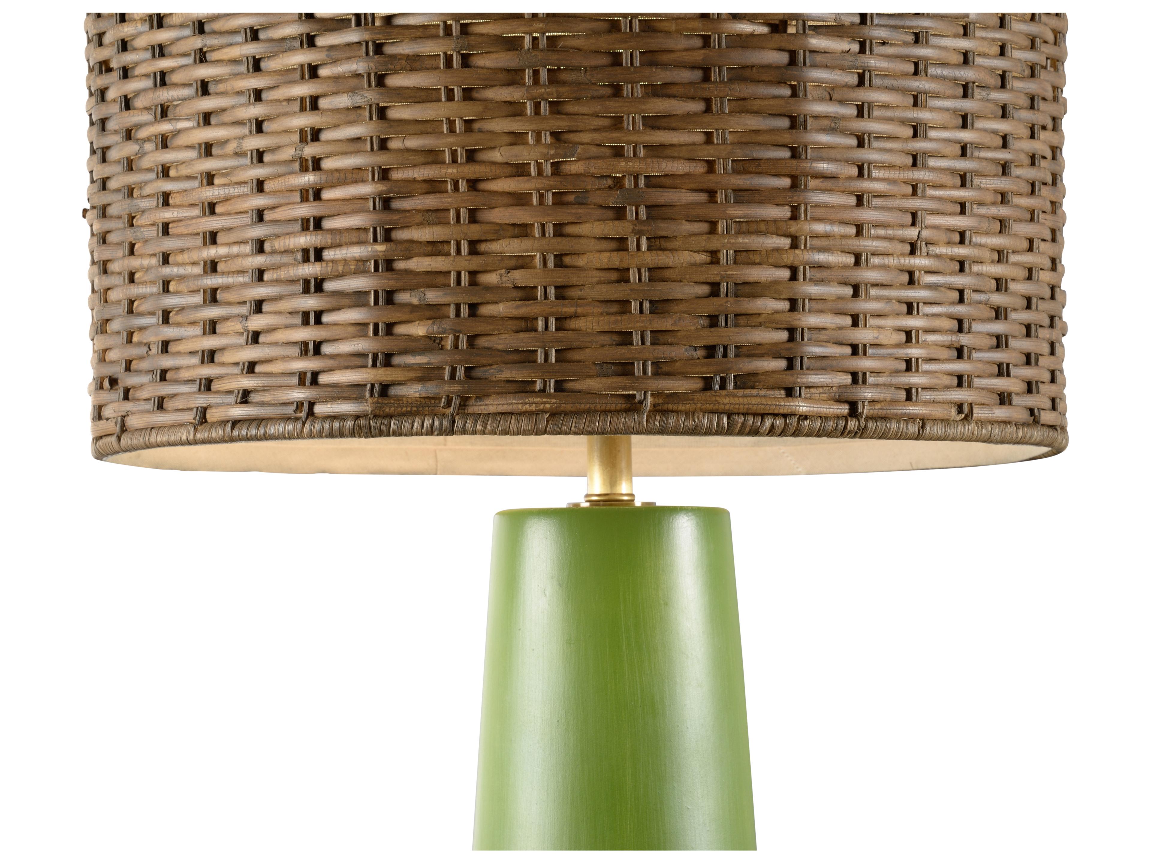 Wildwood Manila Green Brown Buffet Lamp