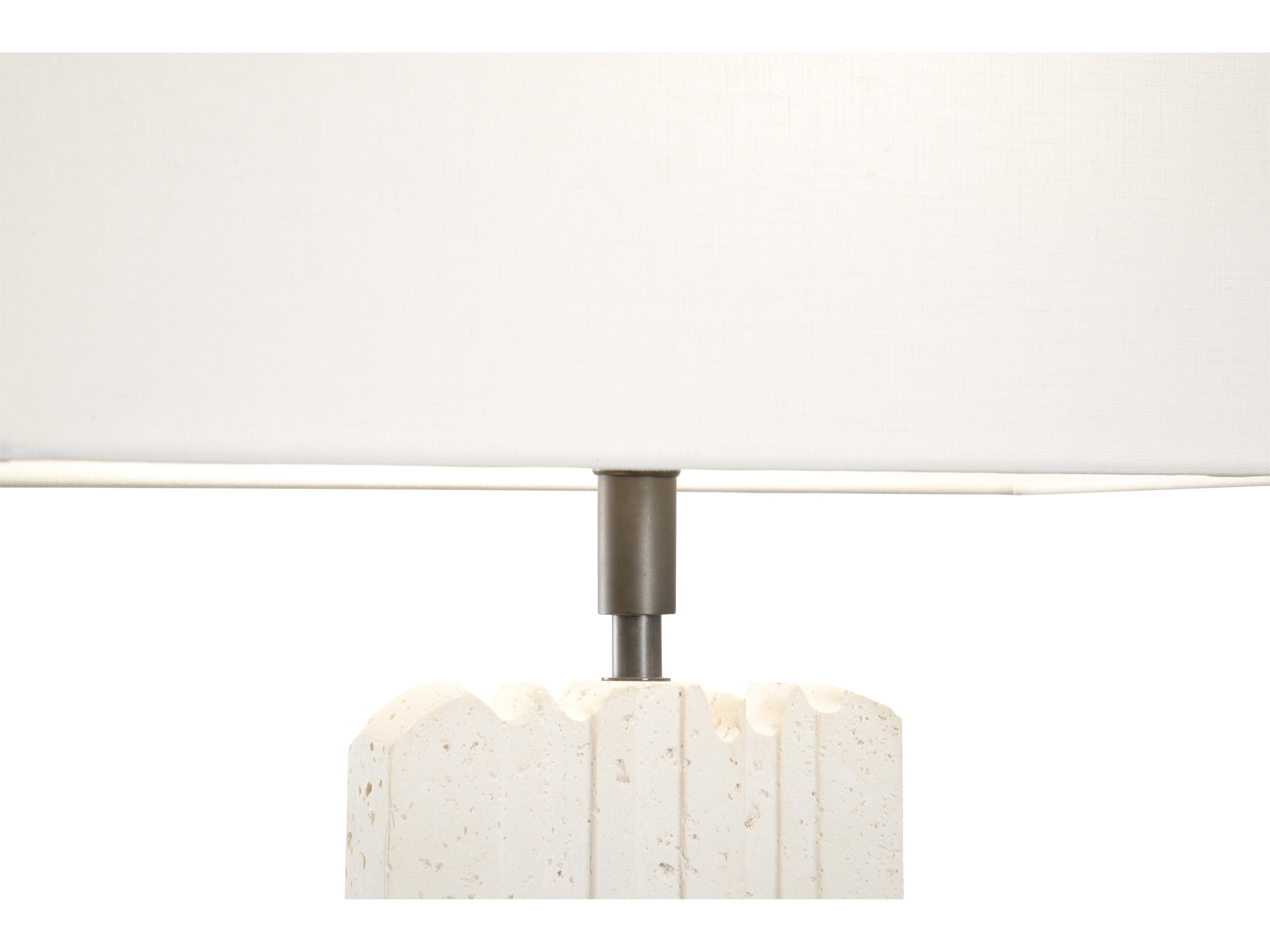 Wildwood Excalibur White Cream Brown Buffet Lamp