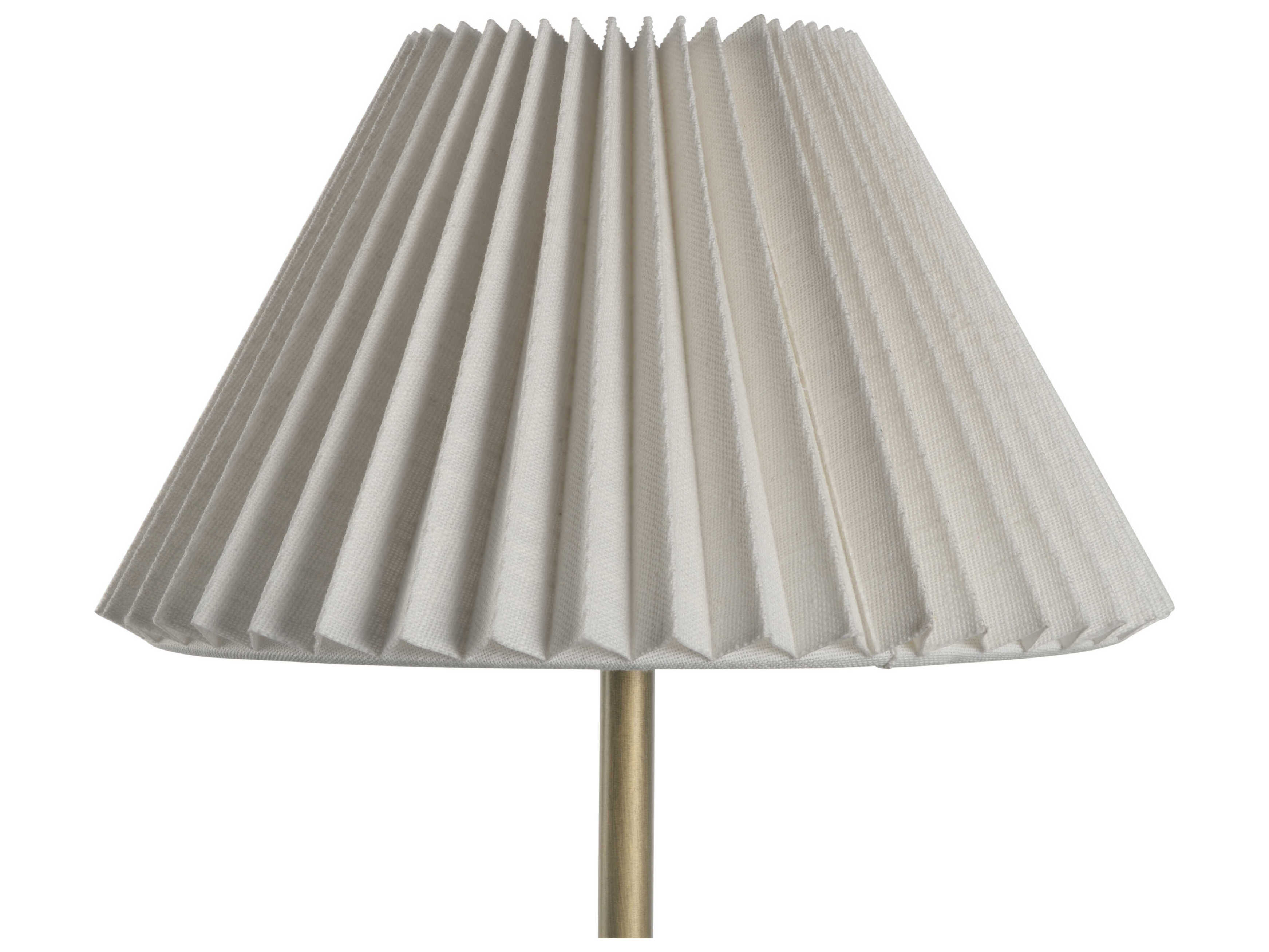 Wildwood Margot Antique Brass White Linen Table Lamp
