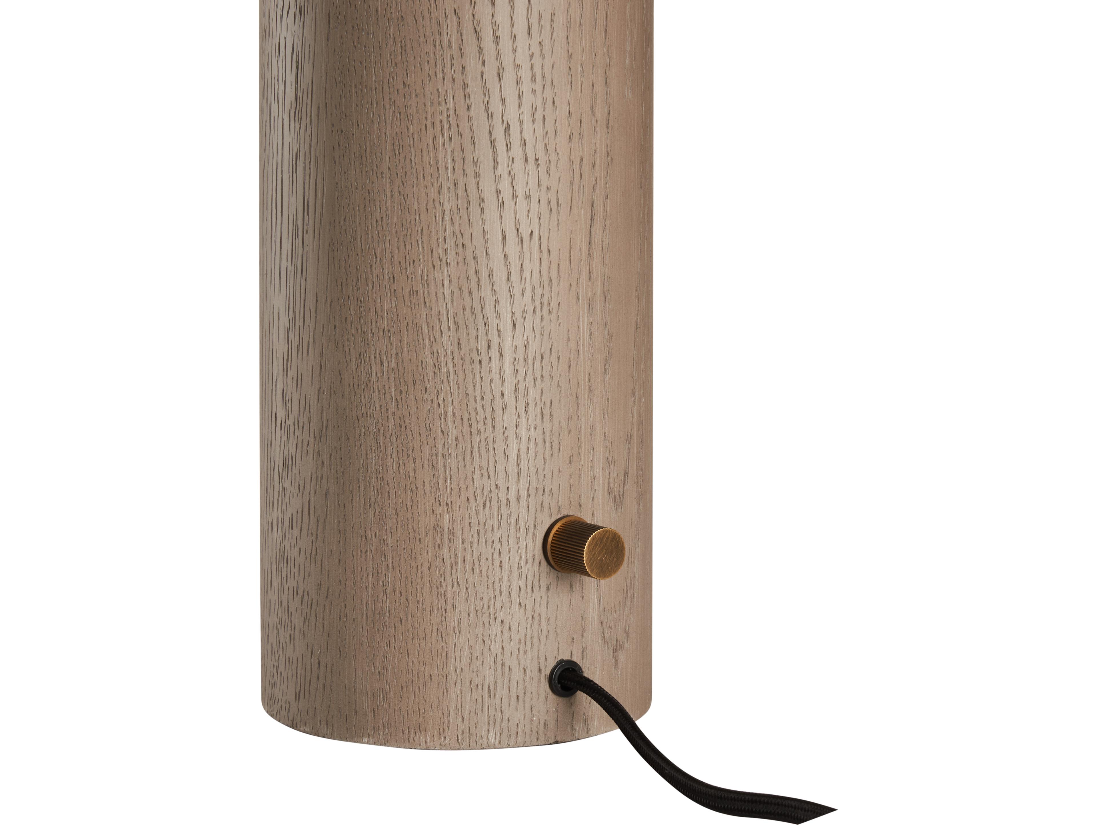 Wildwood Gray Natural Brass Table Lamp