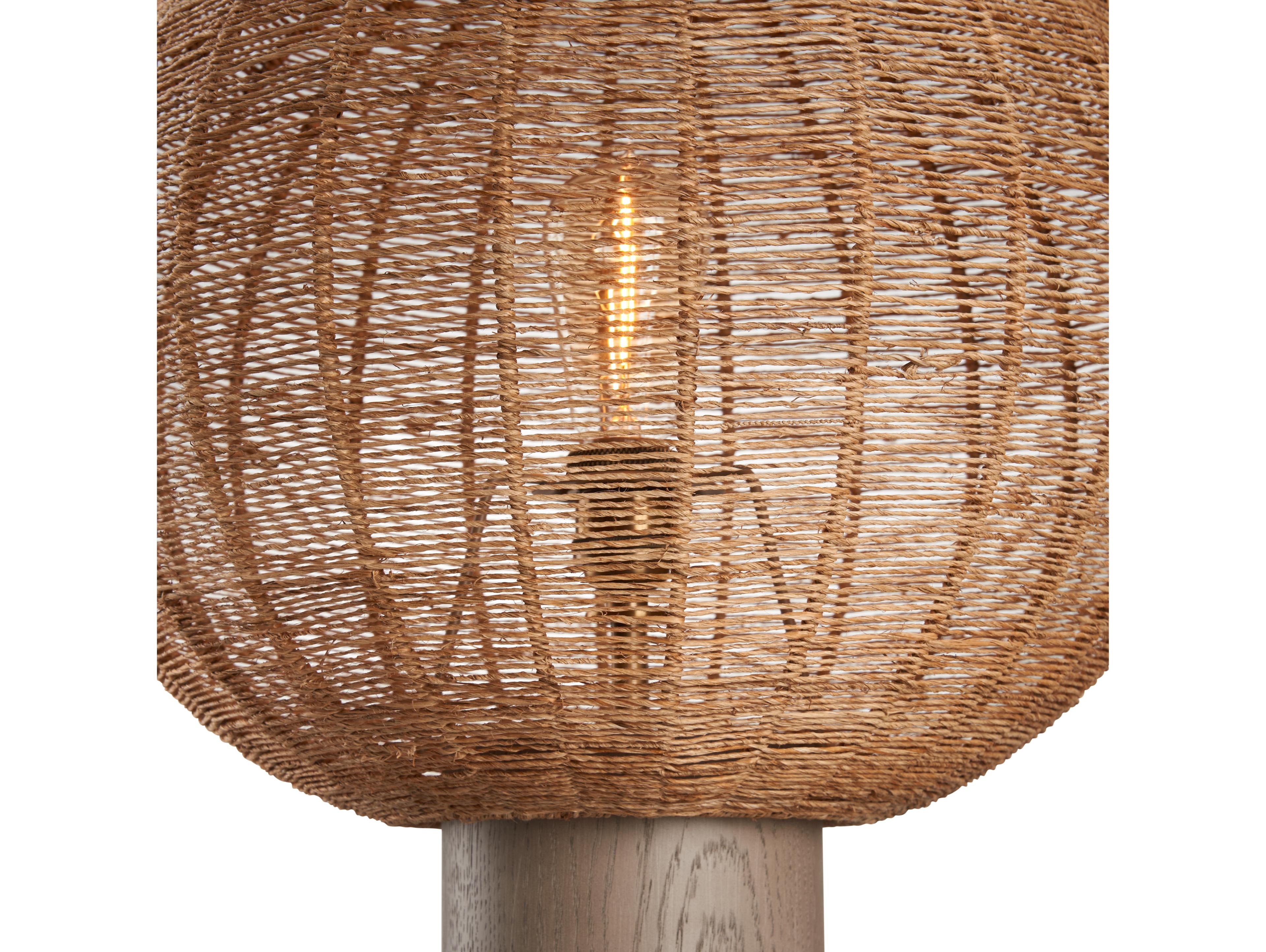 Wildwood Gray Natural Brass Table Lamp