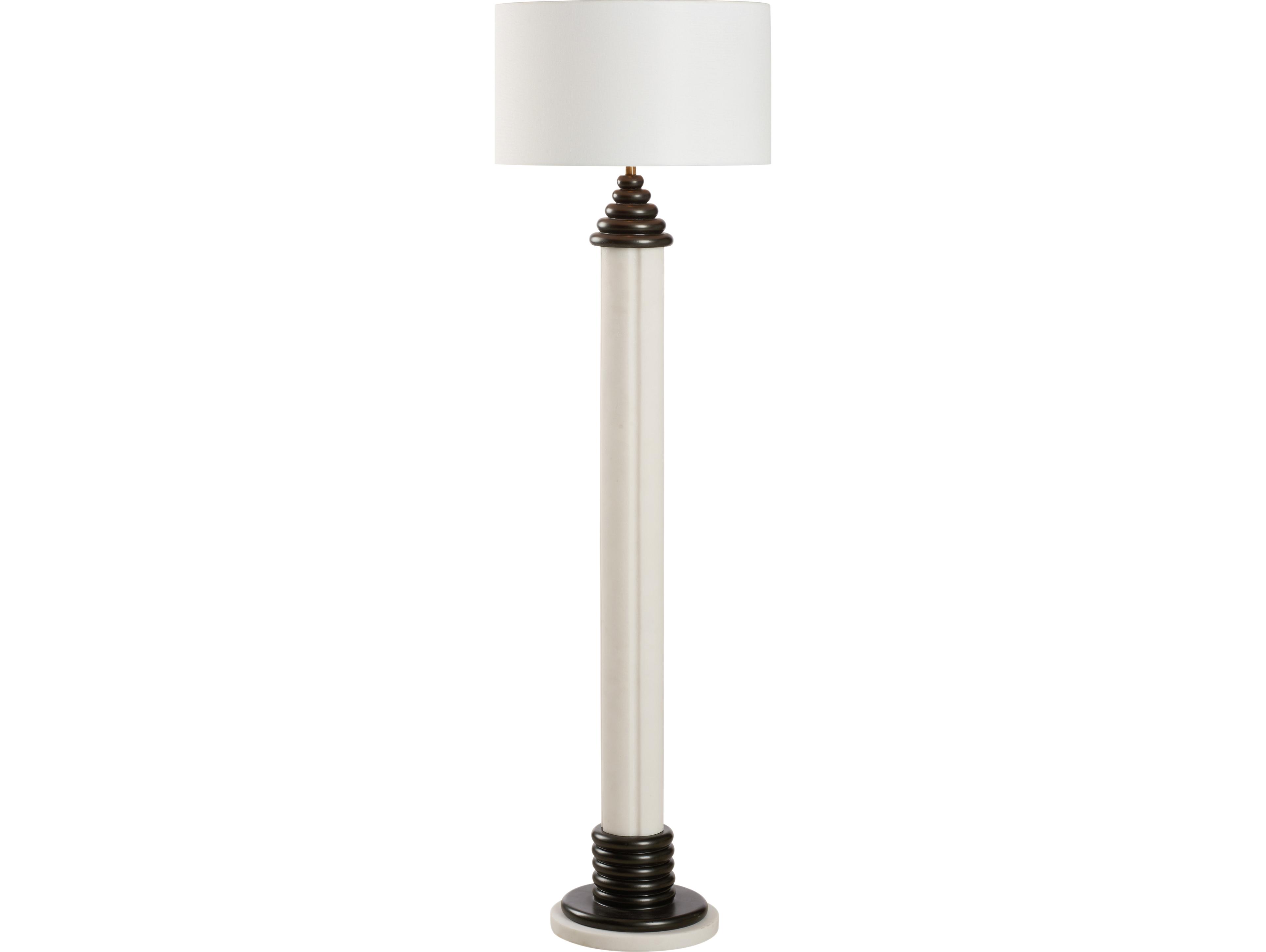 Wildwood Matte White Black Floor Lamp