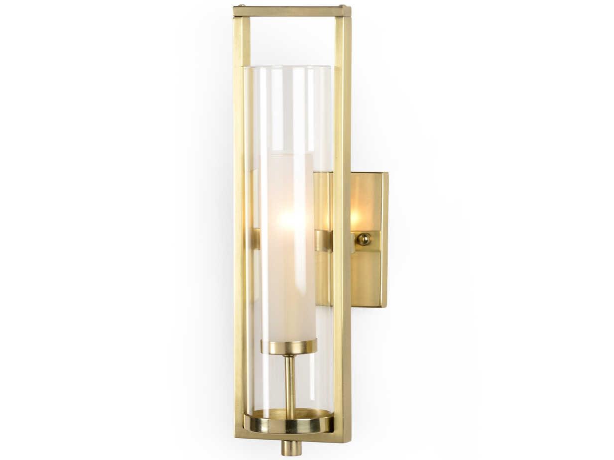 Wildwood Lancaster 1-Light Antique Brass Wall Sconce