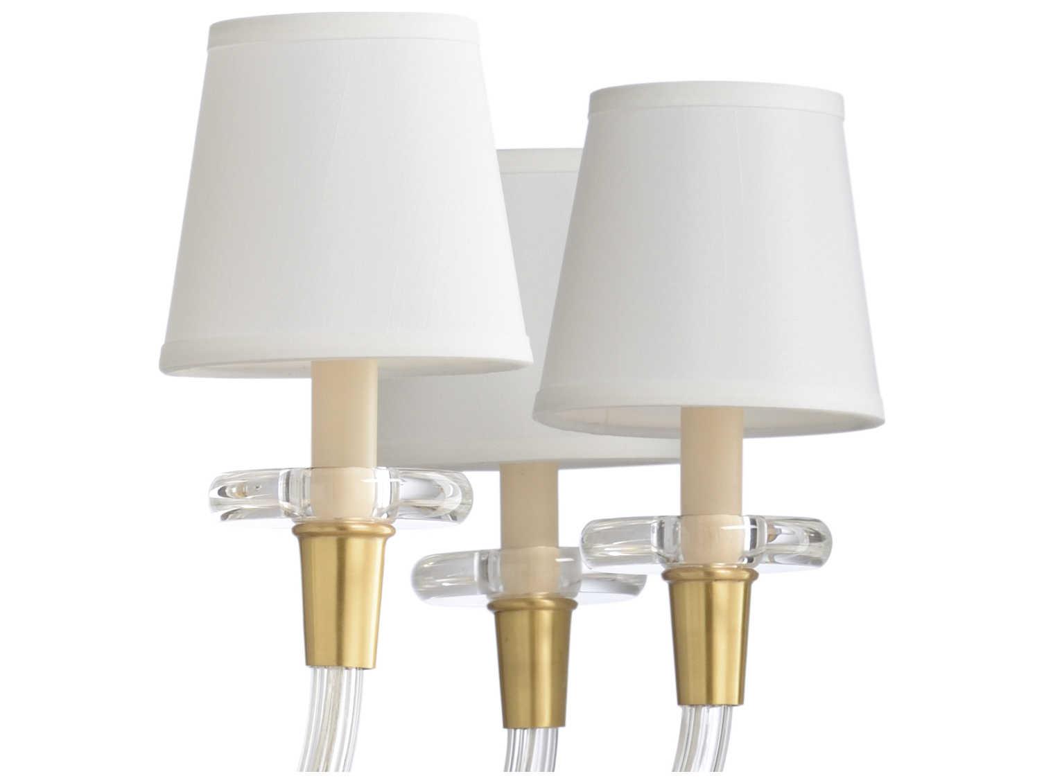 Wildwood Salon 8-Light Clear Gold Brass Candelabra Chandelier