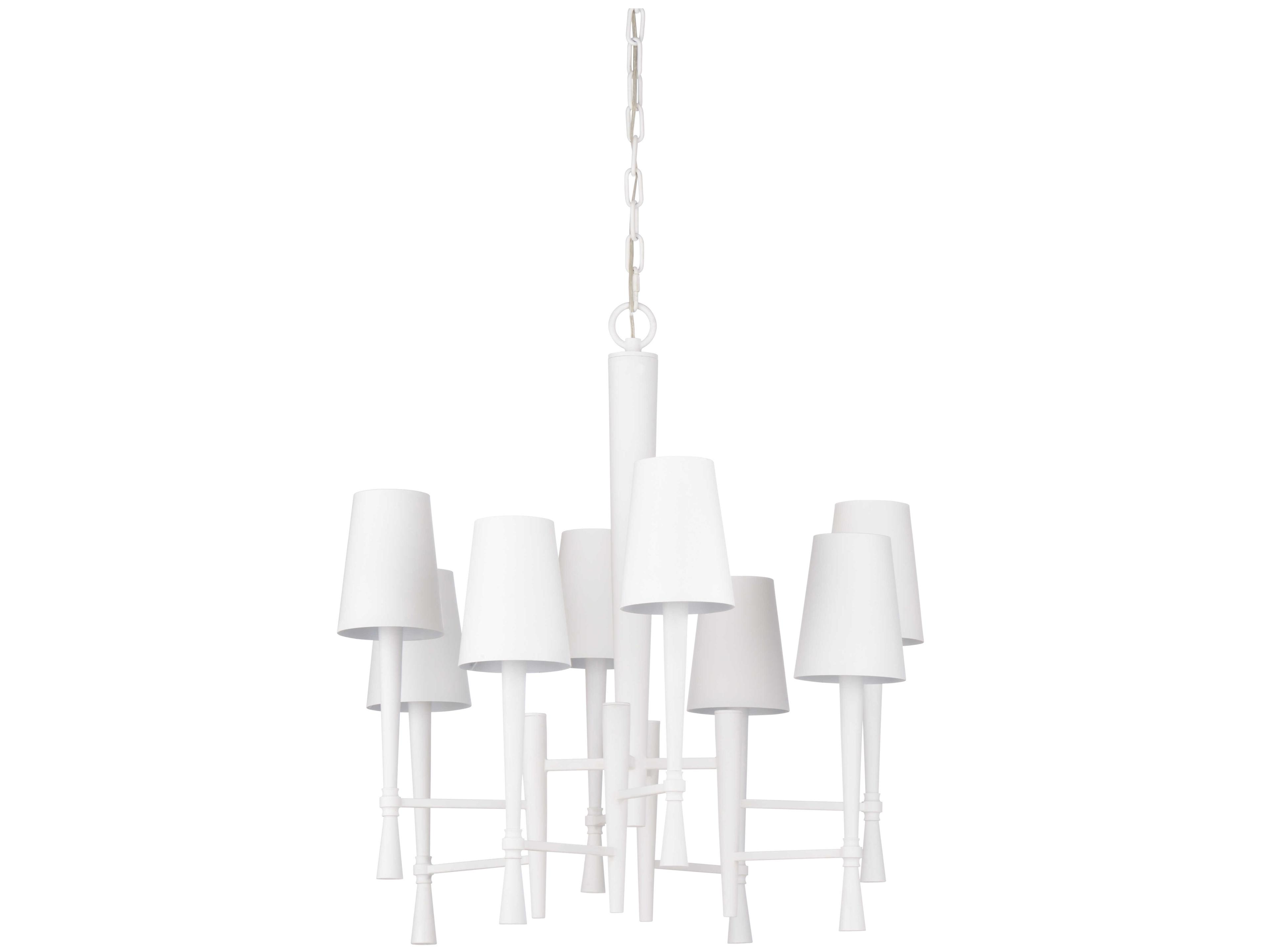 Wildwood White 8-Light White Candelabra Chandelier
