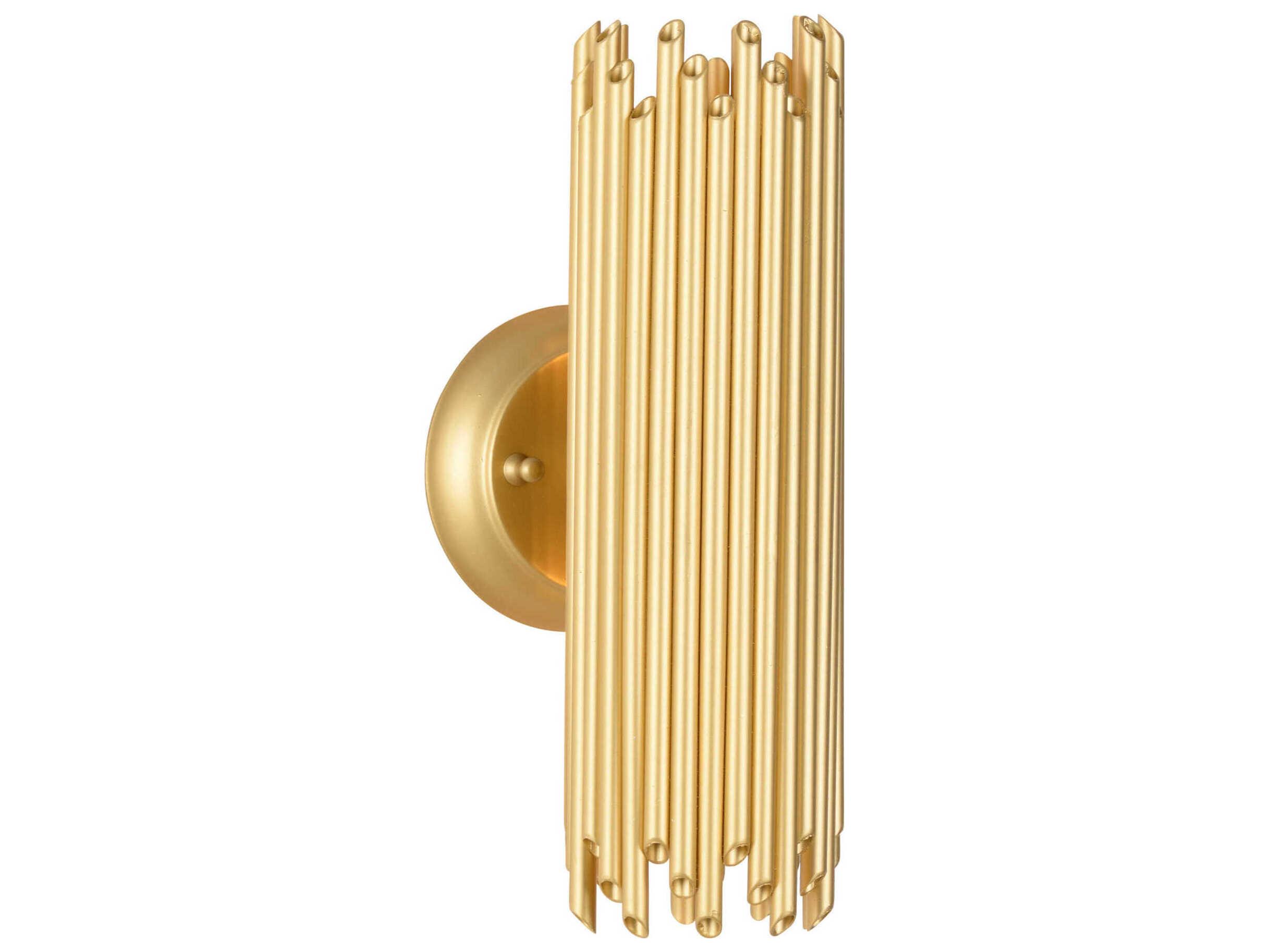 Wildwood Baldwin 2-Light Matte Gold Wall Sconce