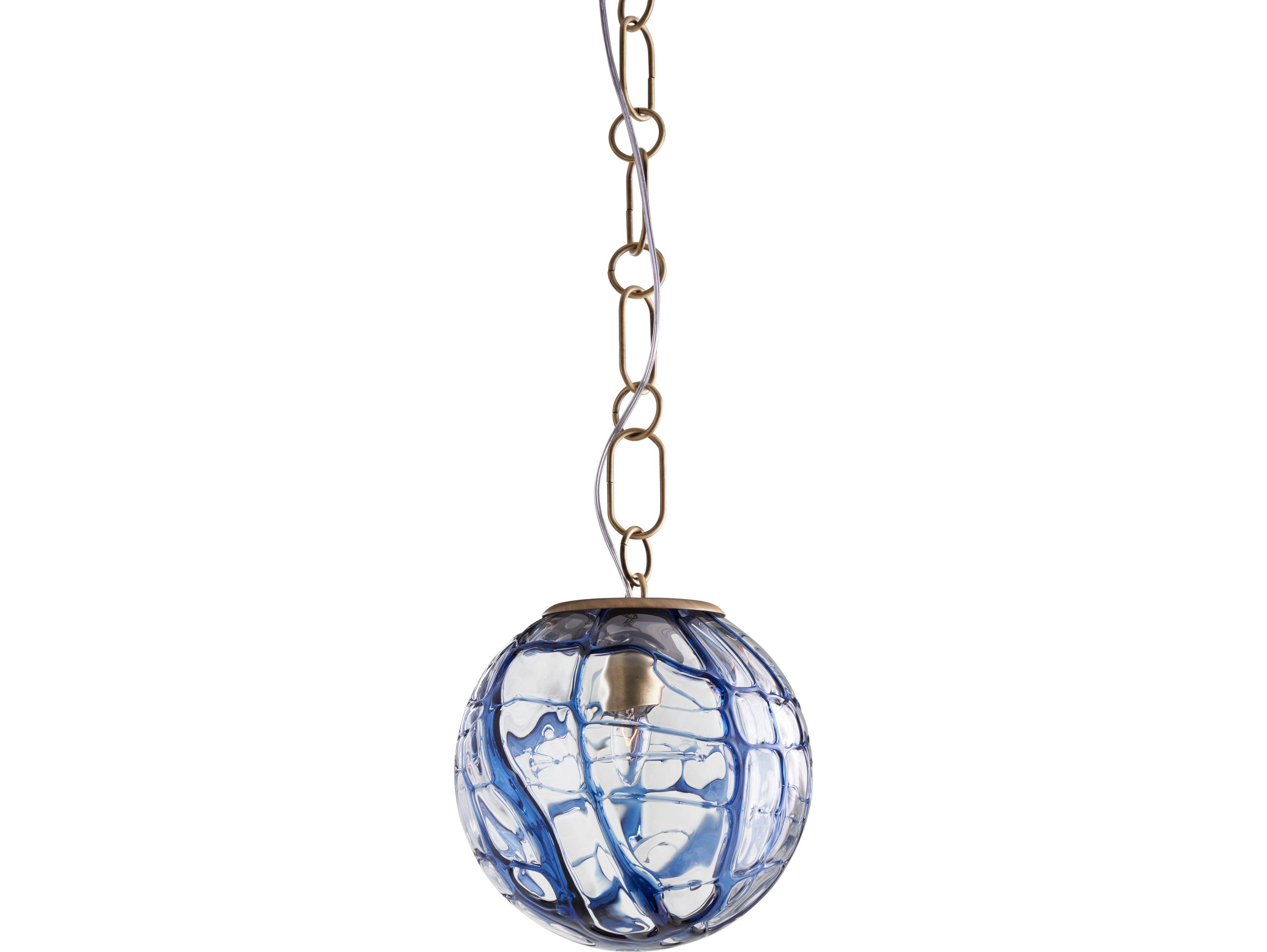 Wildwood 1-Light Blue Globe Mini Pendant