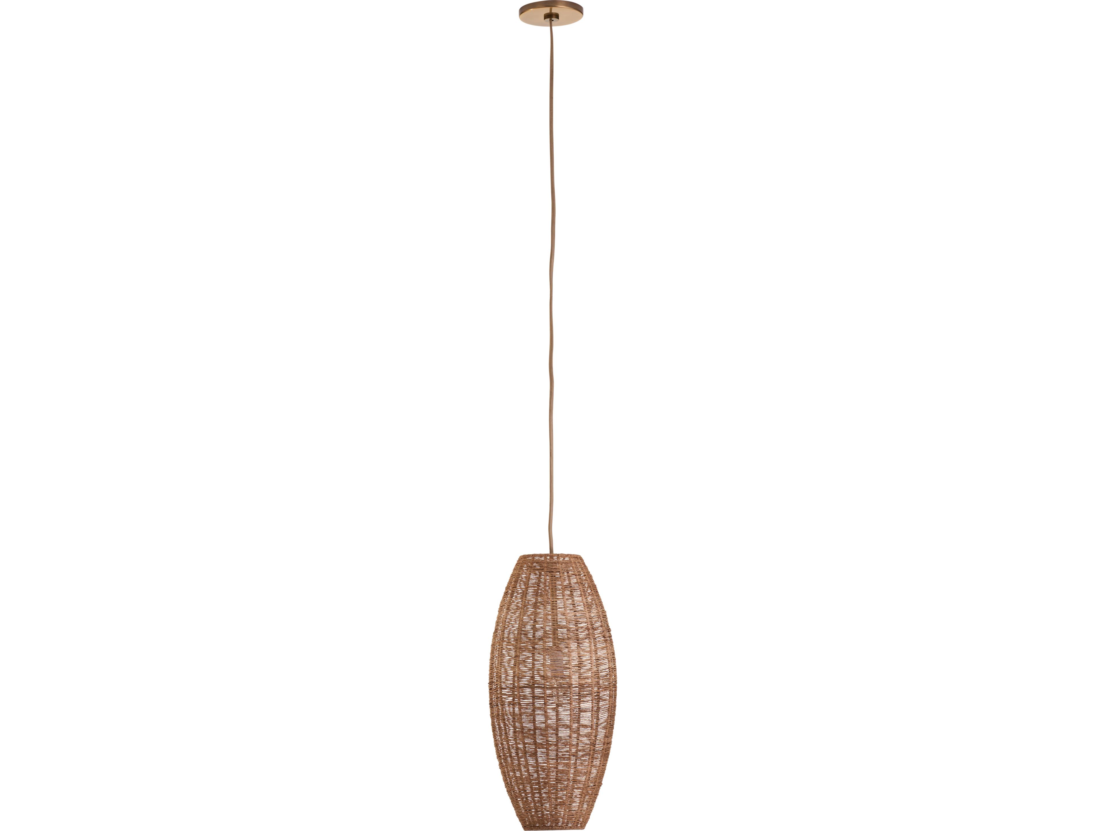 Wildwood 1-Light Natural Brown Linear Chandelier