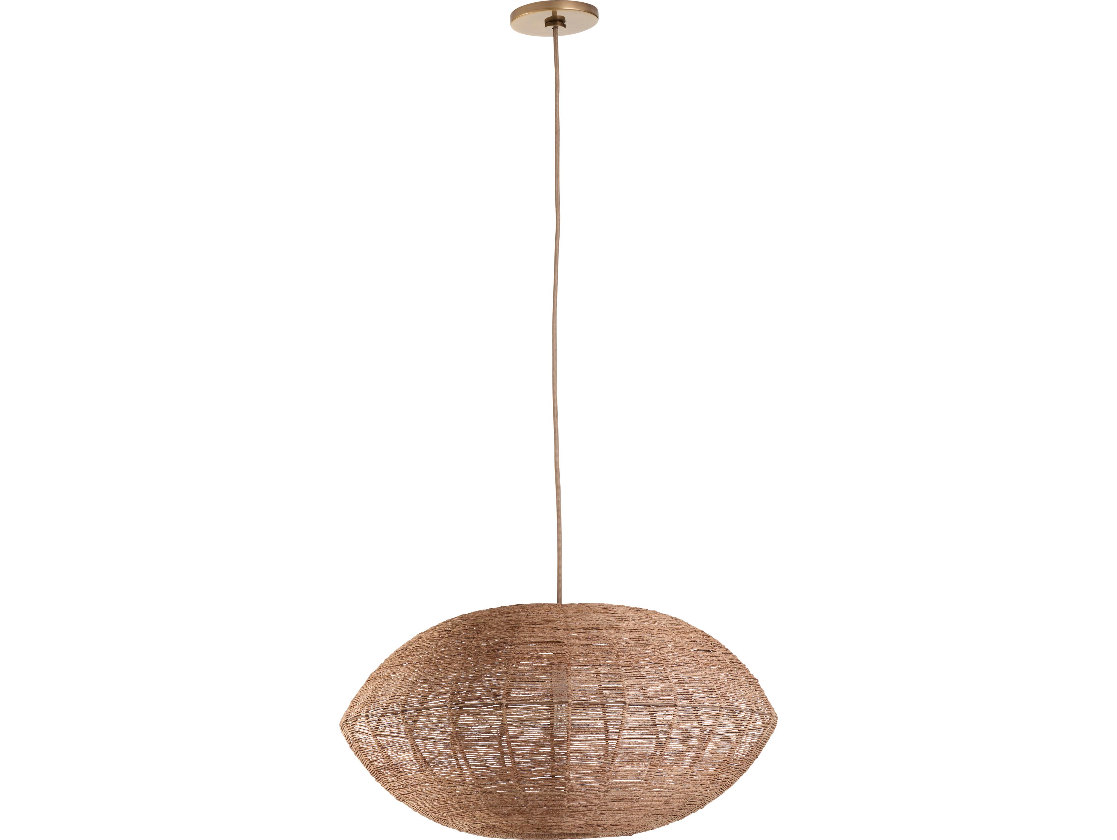Wildwood 1-Light Natural Brown Pendant