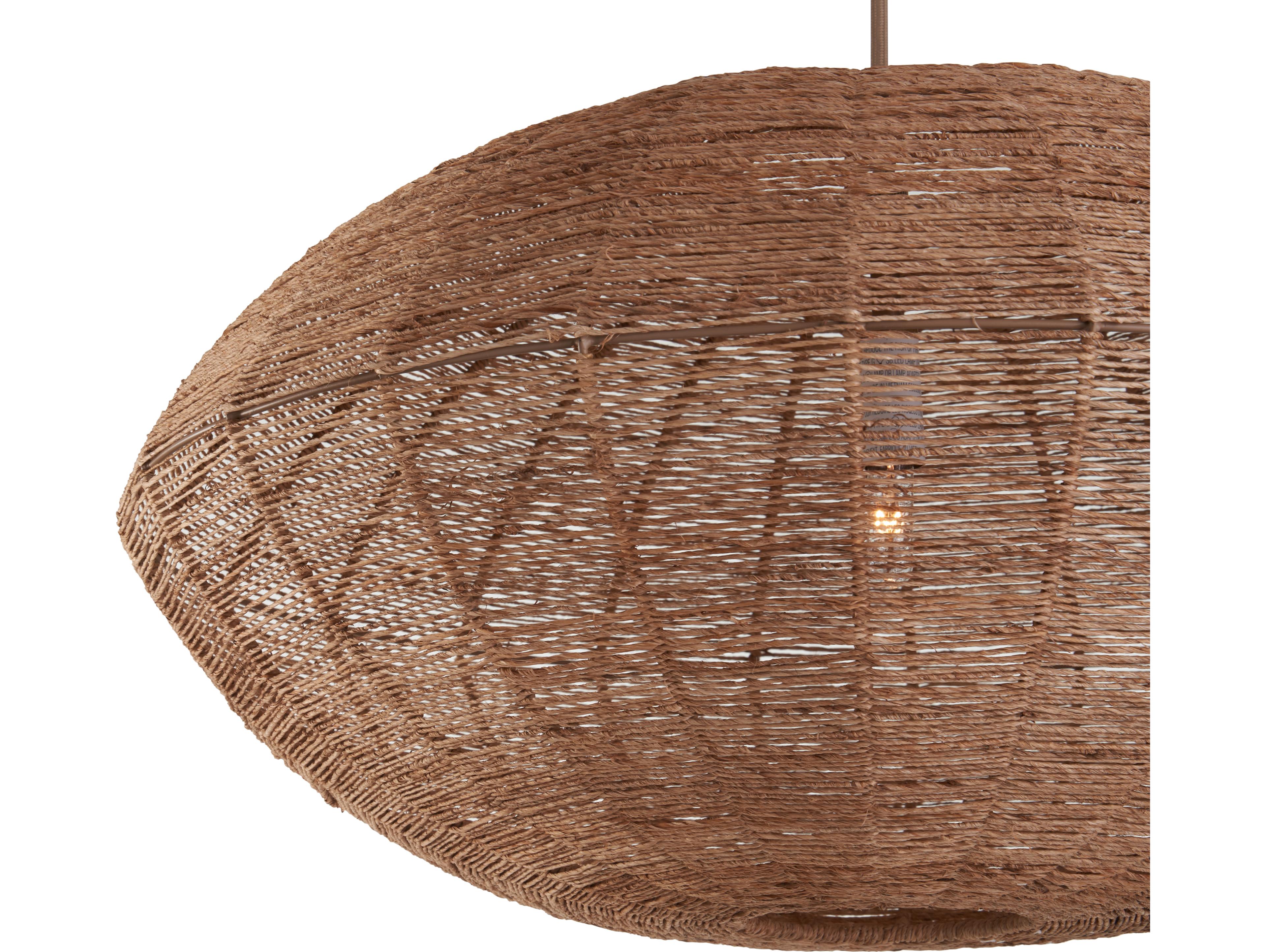Wildwood 1-Light Natural Brown Pendant