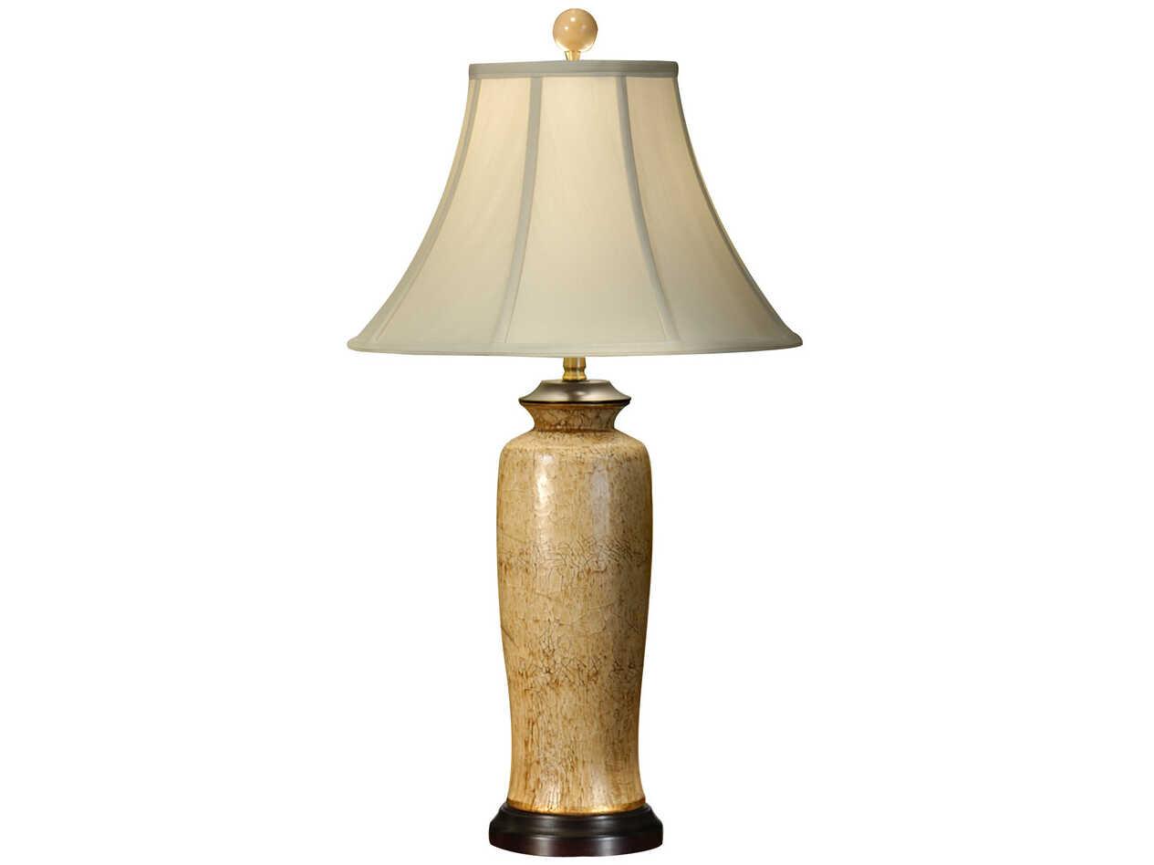 Wildwood Carmel Tan Brown Bone Silk Buffet Lamp