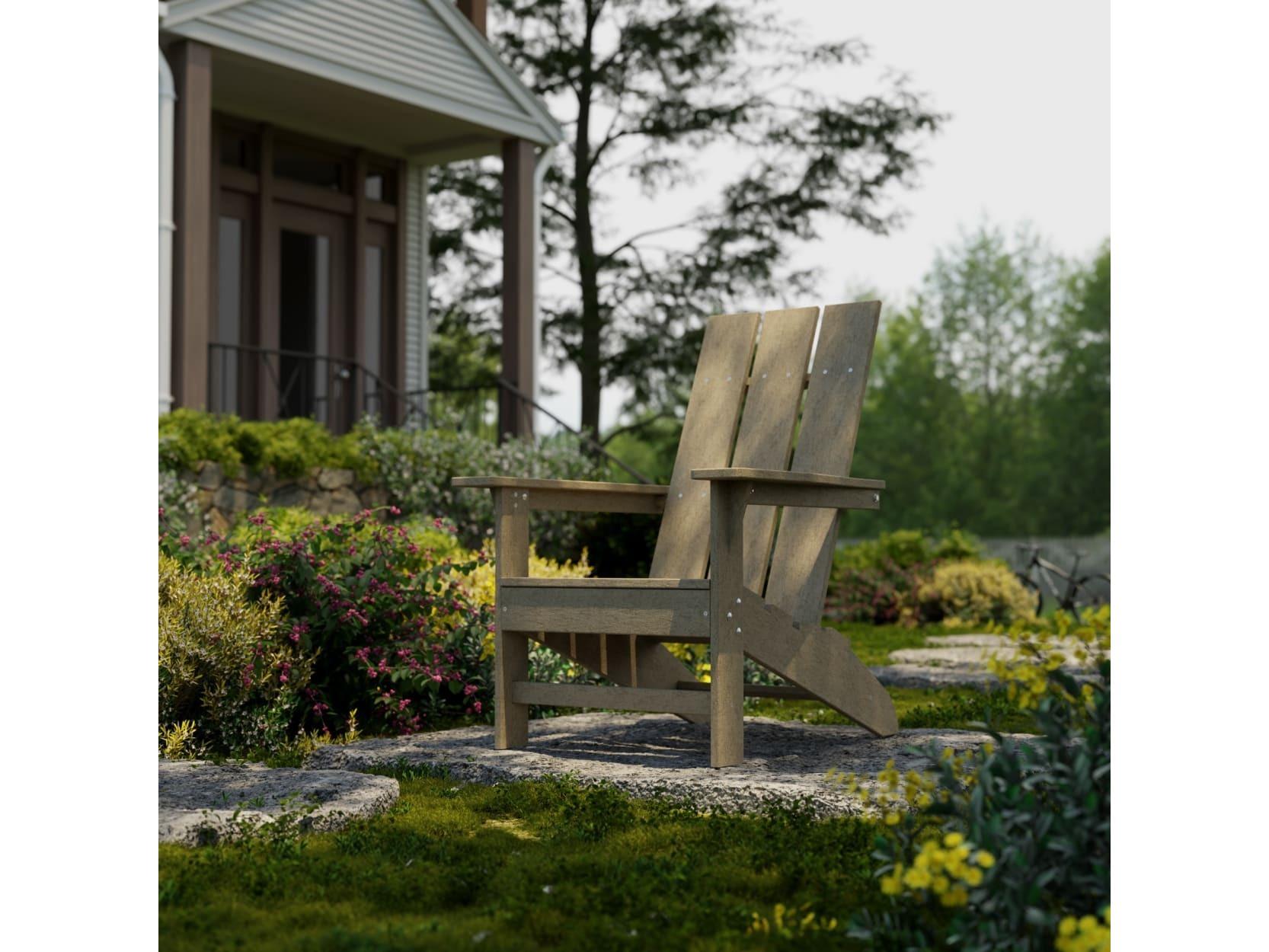 Wildridge Freedom Recycled Plastic Patio Modern Adirondack Chair