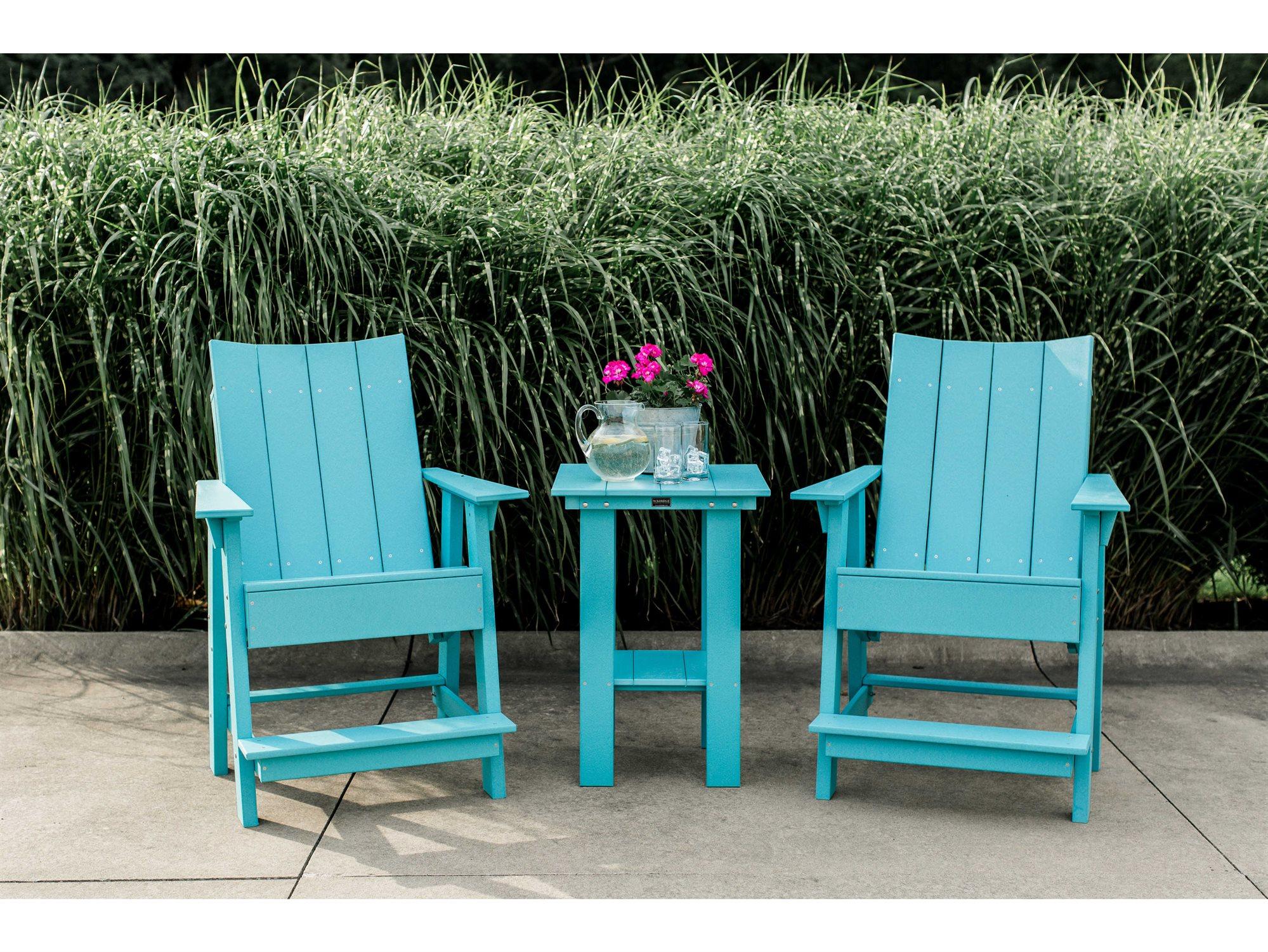 Wildridge Contemporary Recycled Plastic 3 Piece Outdoor Patio Lounge Set