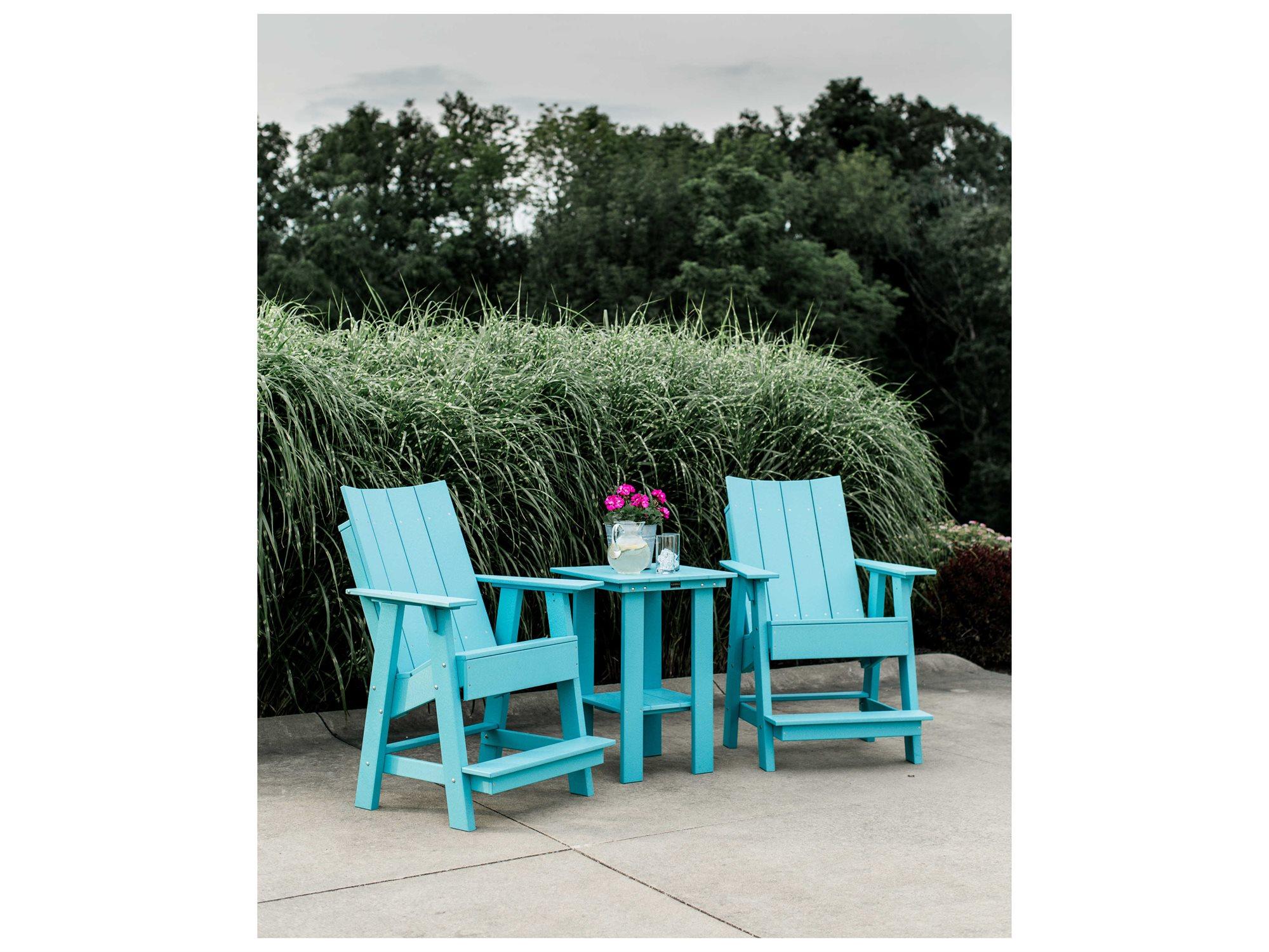 Wildridge Contemporary Recycled Plastic 3 Piece Outdoor Patio Lounge Set