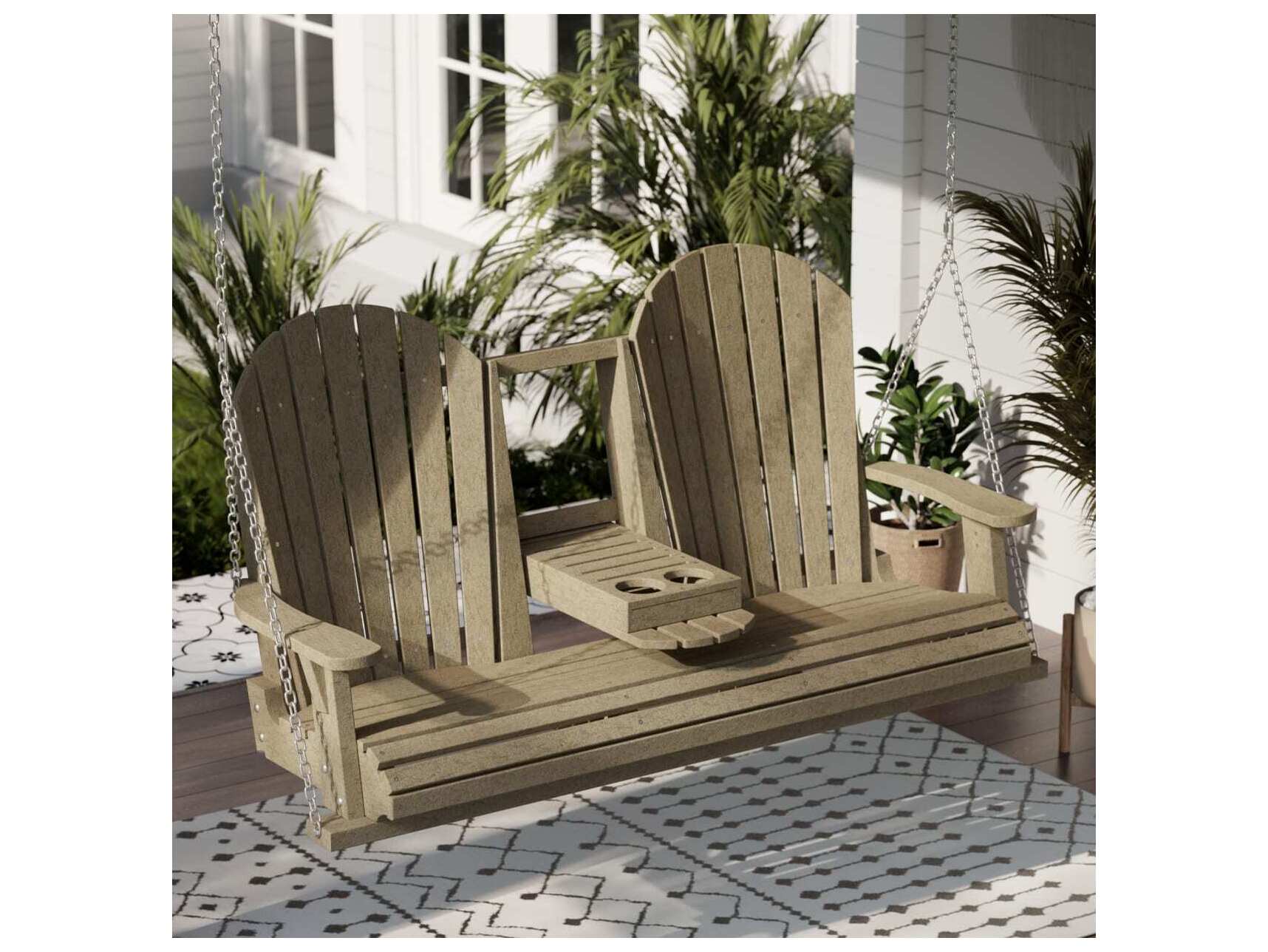 Wildridge Heritage Recycled Plastic 5' Swing with Console