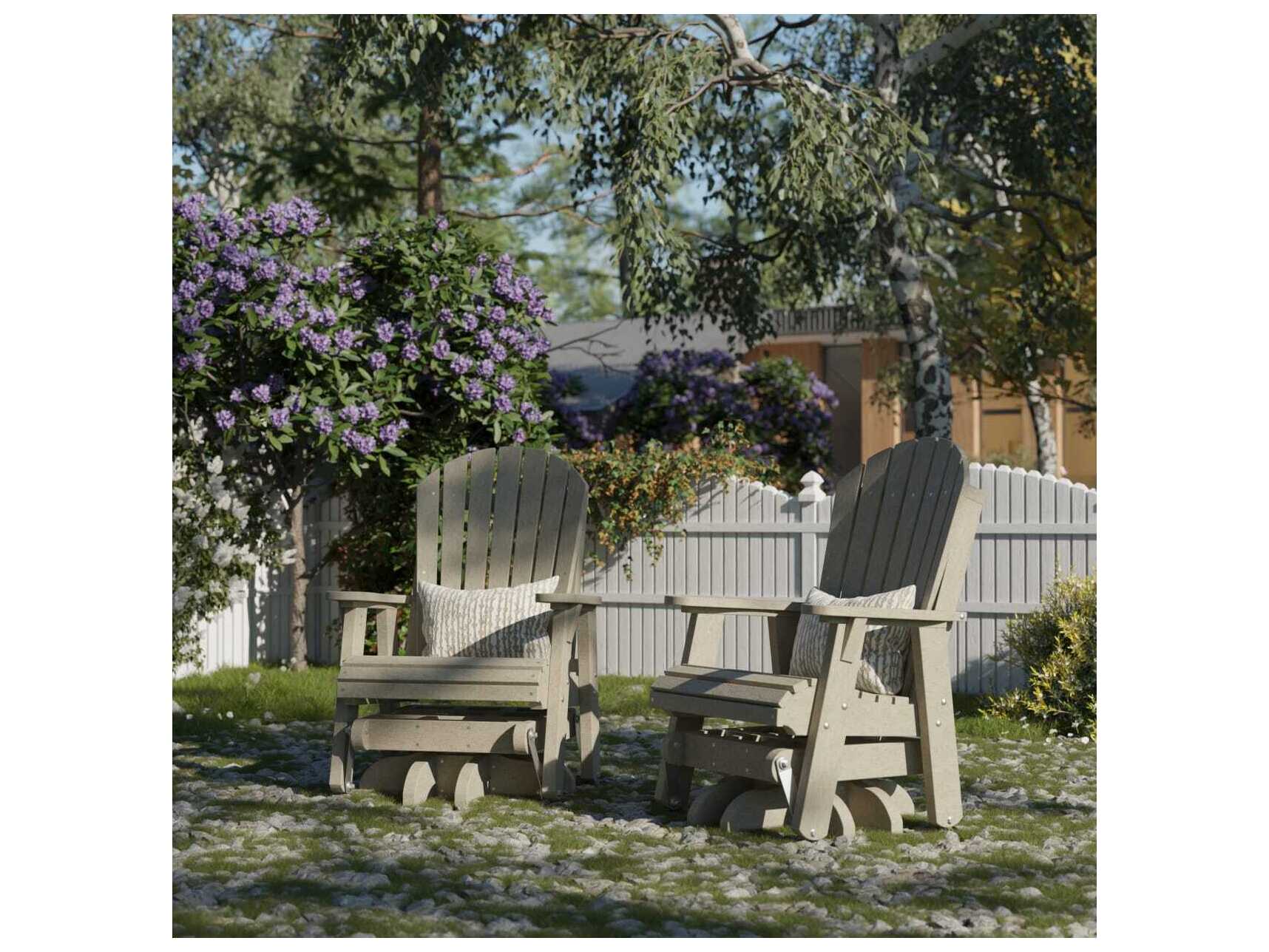 Wildridge Heritage Recycled Plastic Single Swivel Glider