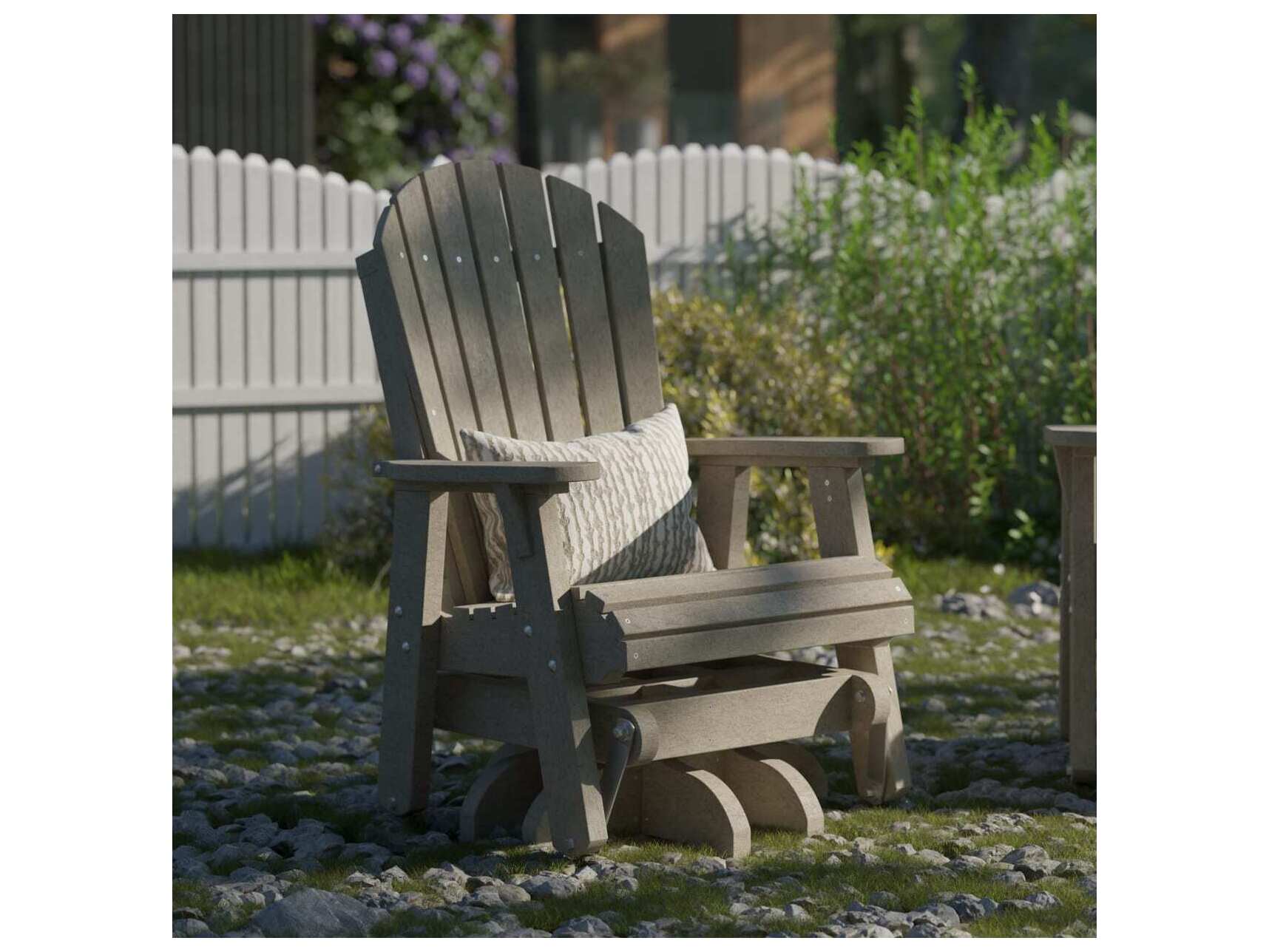 Wildridge Heritage Recycled Plastic Single Swivel Glider