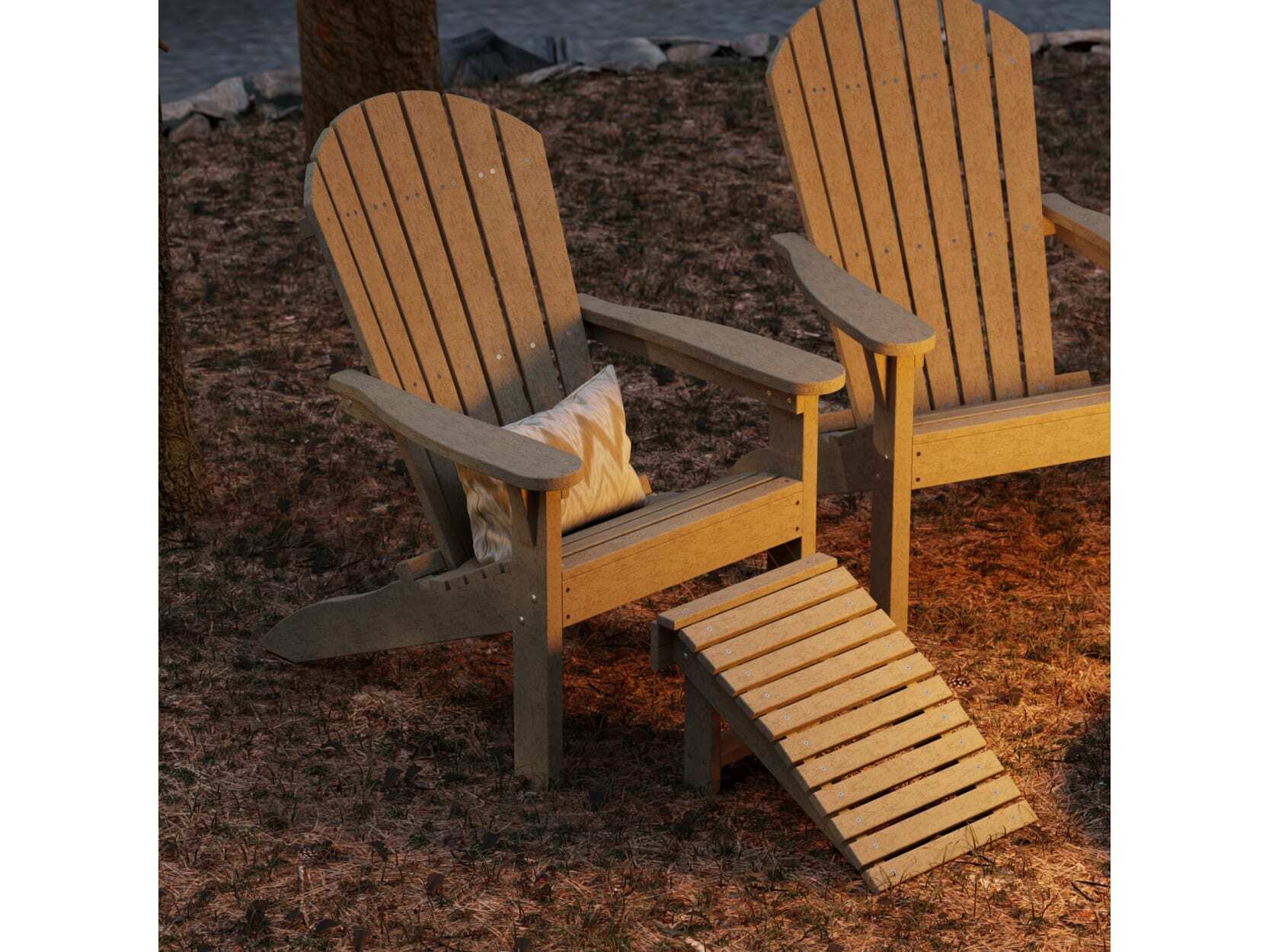 Wildridge Heritage Recycled Plastic Sunset Adirondack Chair