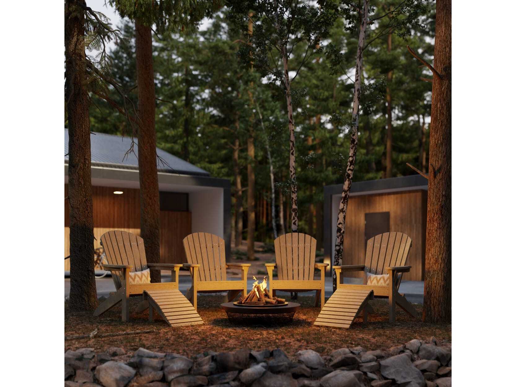 Wildridge Heritage Recycled Plastic Sunset Adirondack Chair