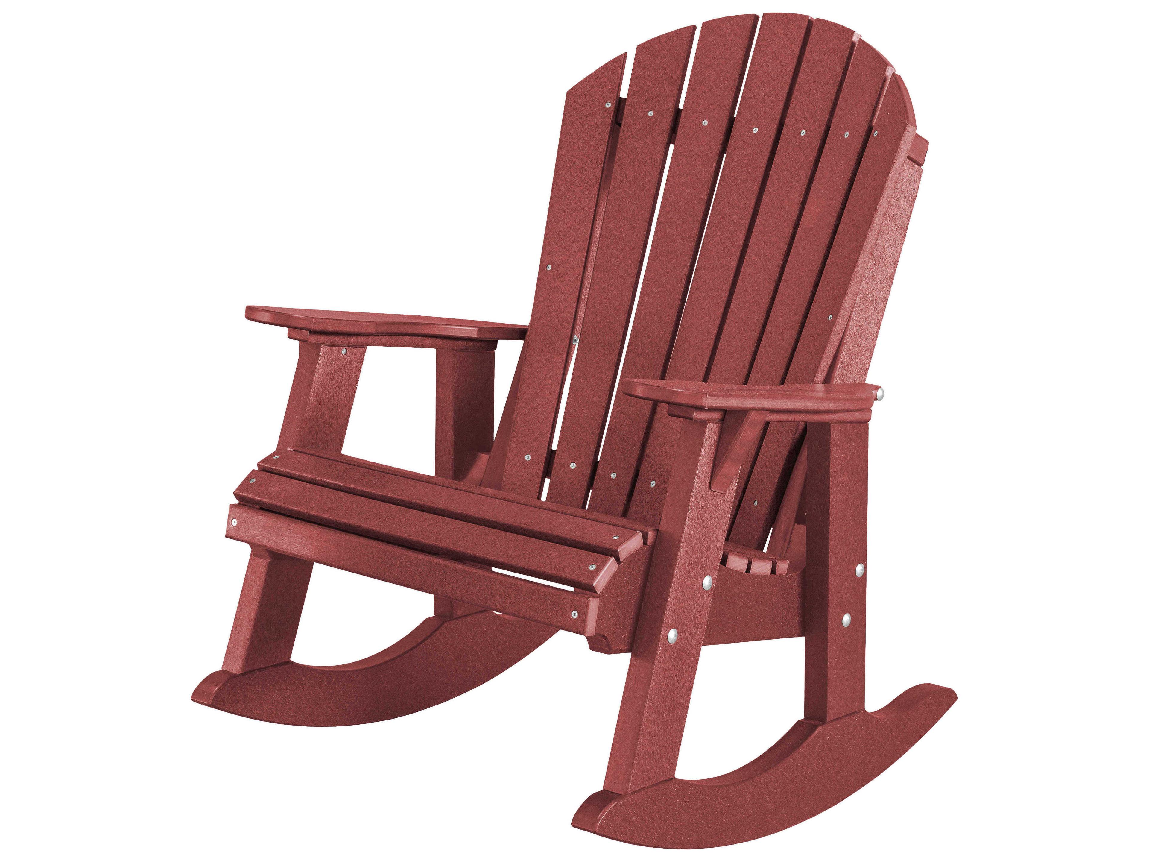 Wildridge Heritage Recycled Plastic High Fan Back Patio Rocker Chair