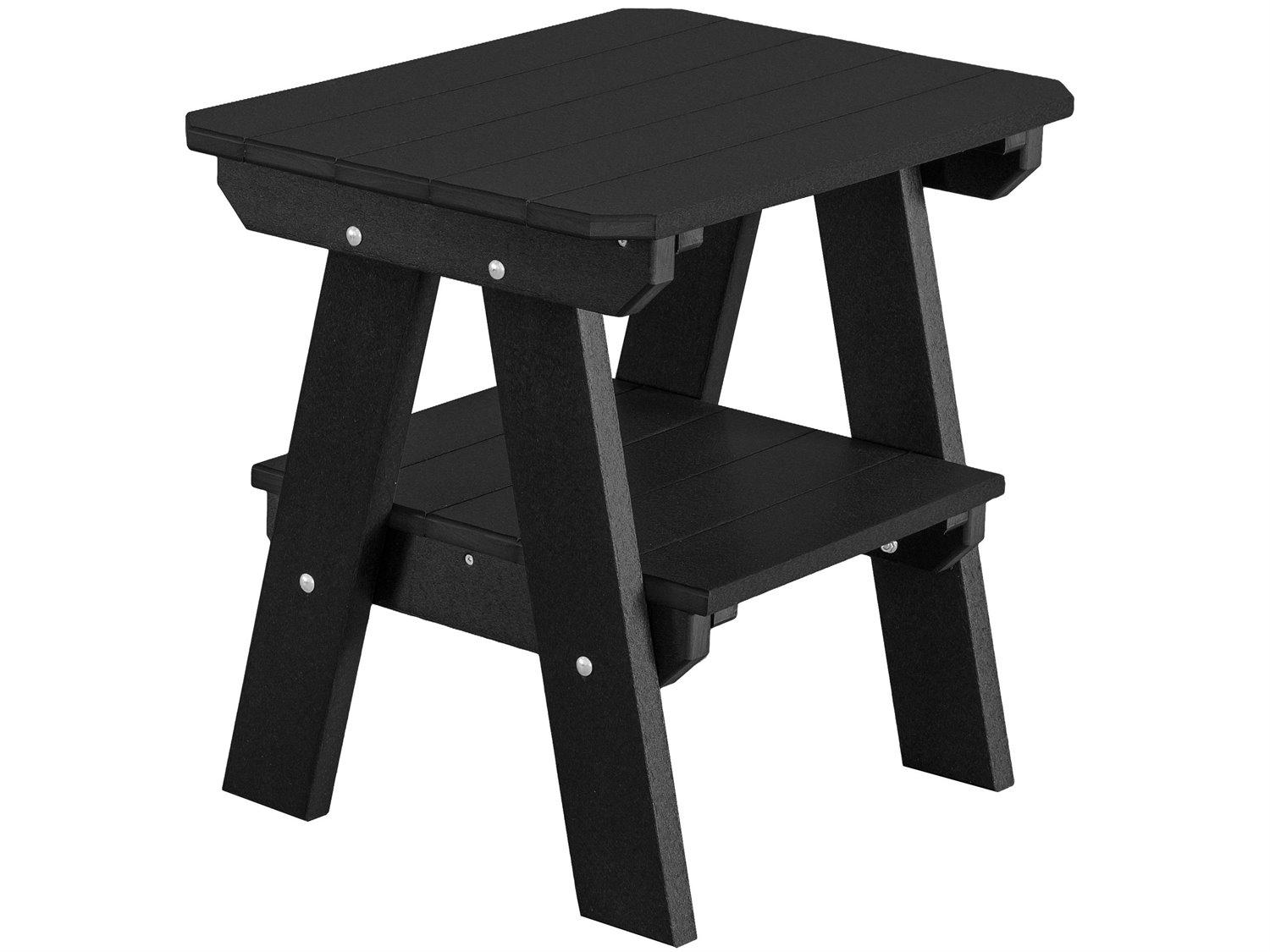 Wildridge Heritage Recycled Plastic Two Tier Rectangular Outdoor End Table