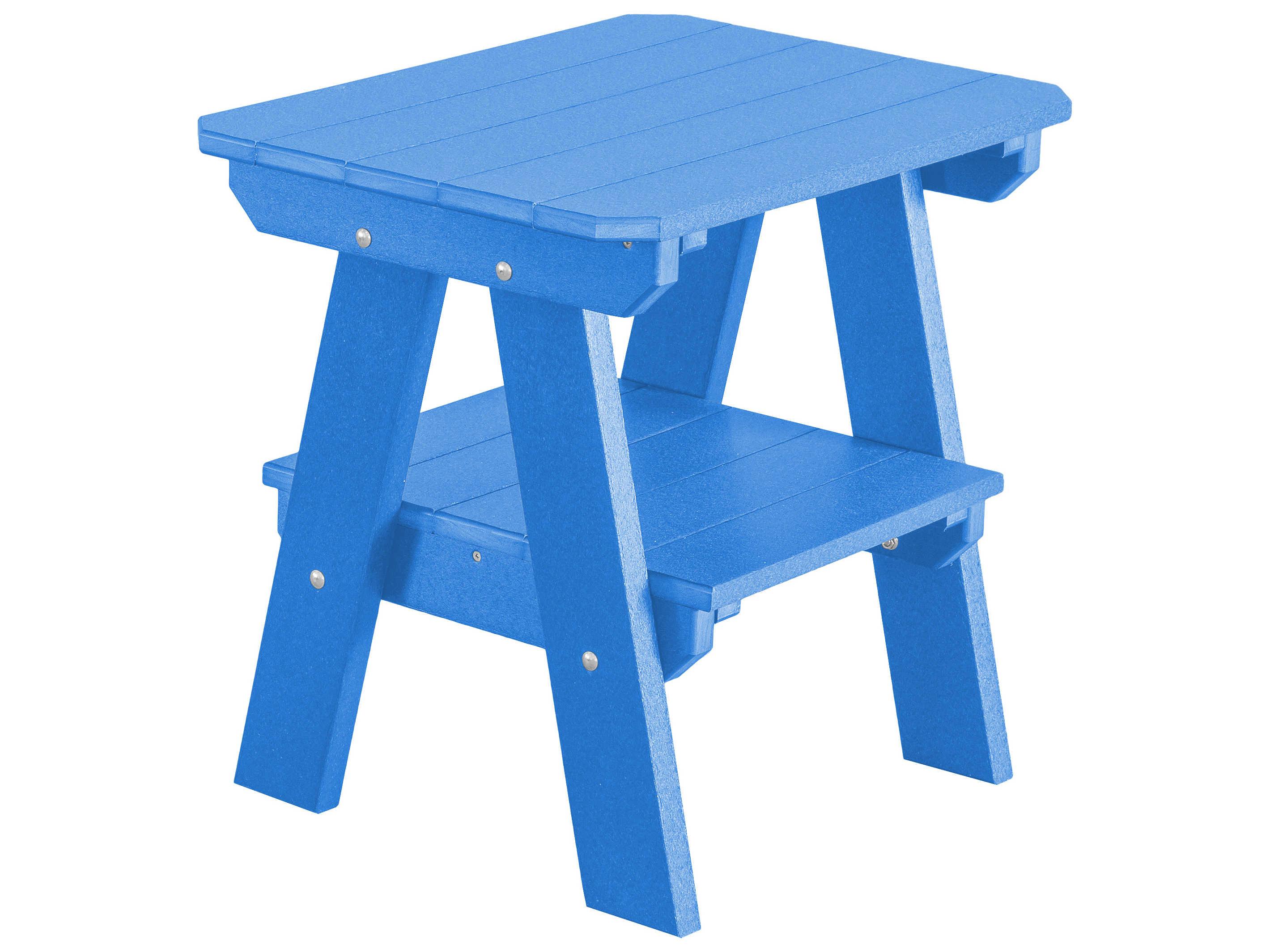 Wildridge Heritage Recycled Plastic Two Tier Rectangular Outdoor End Table