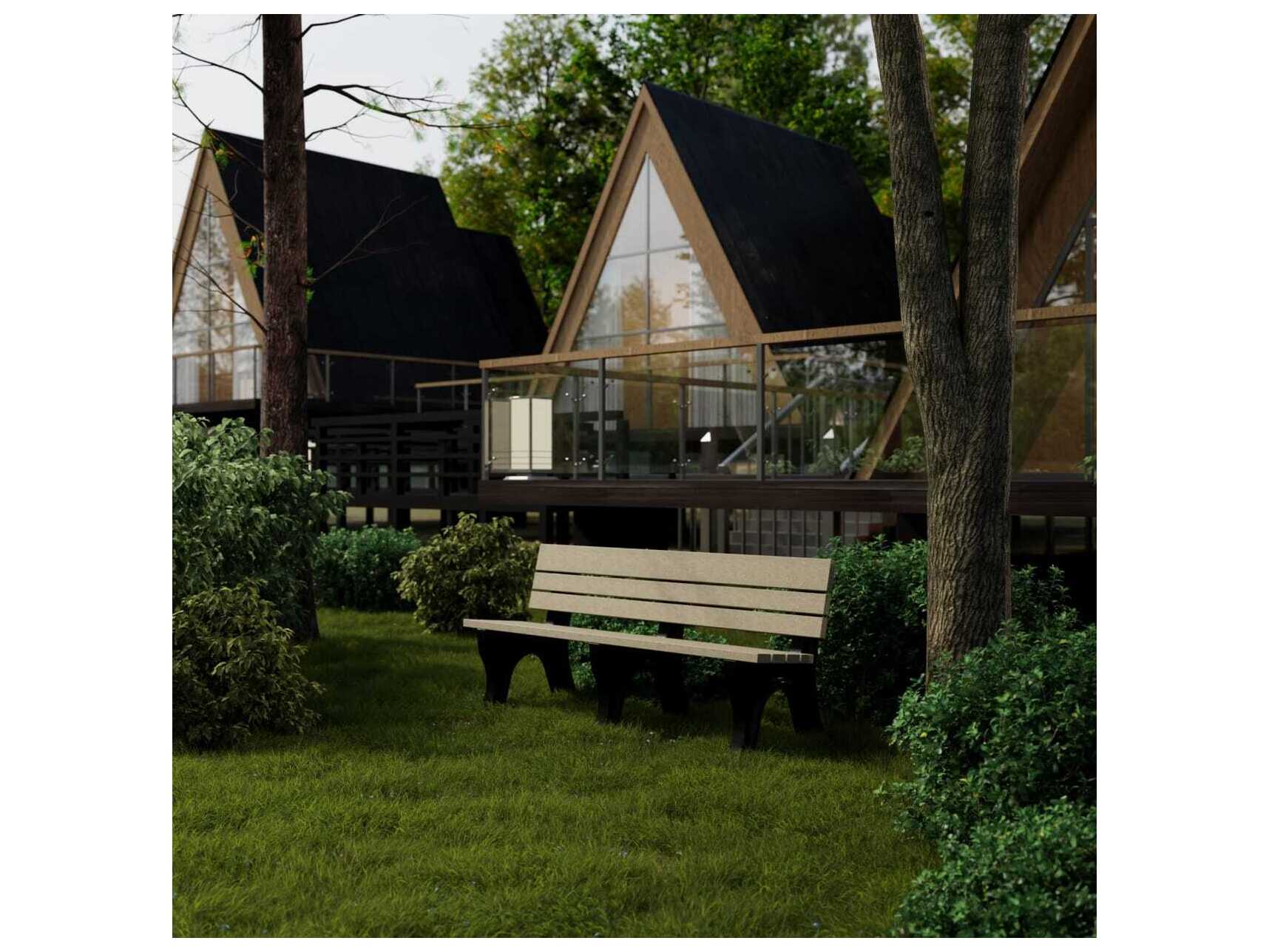 Wildridge Heritage Recycled Plastic 6' Park Bench