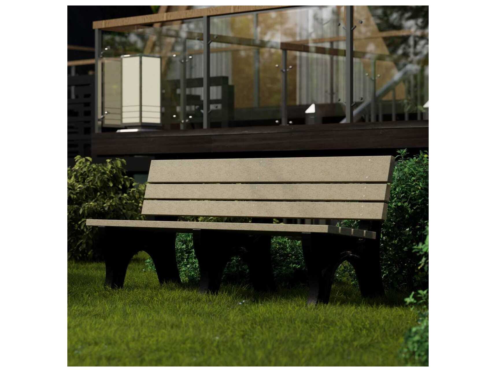 Wildridge Heritage Recycled Plastic 6' Park Bench