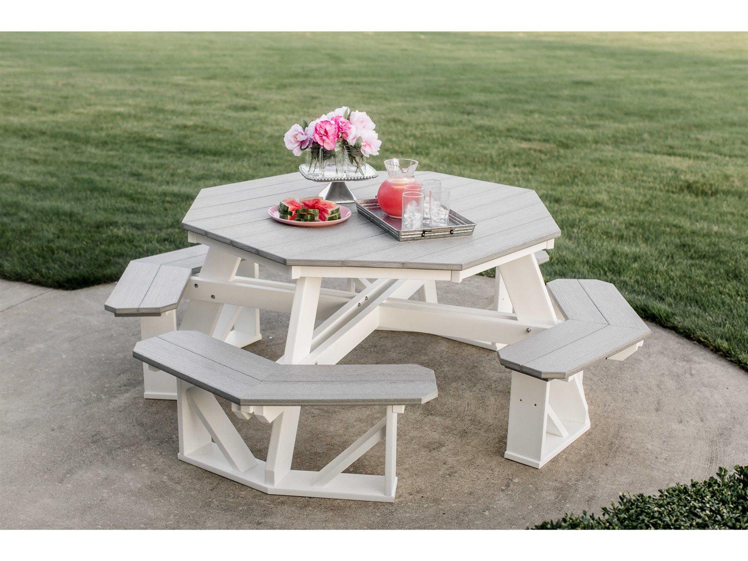 Wildridge Heritage Recycled Plastic Octagon Patio Picnic Table