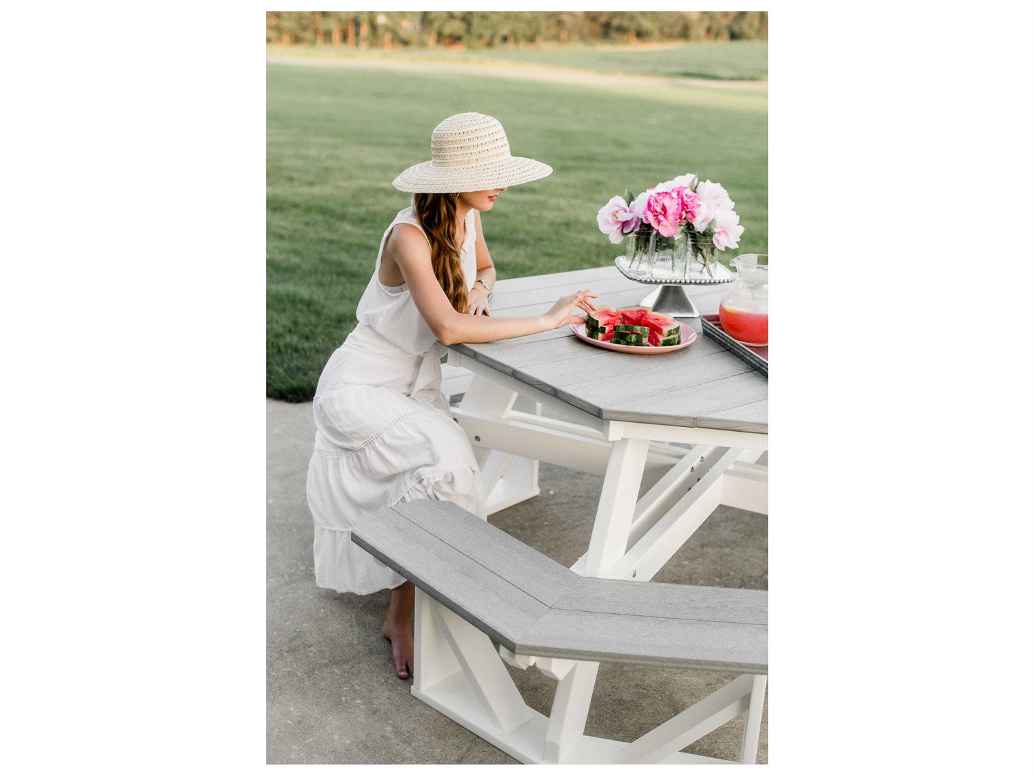 Wildridge Heritage Recycled Plastic Octagon Patio Picnic Table