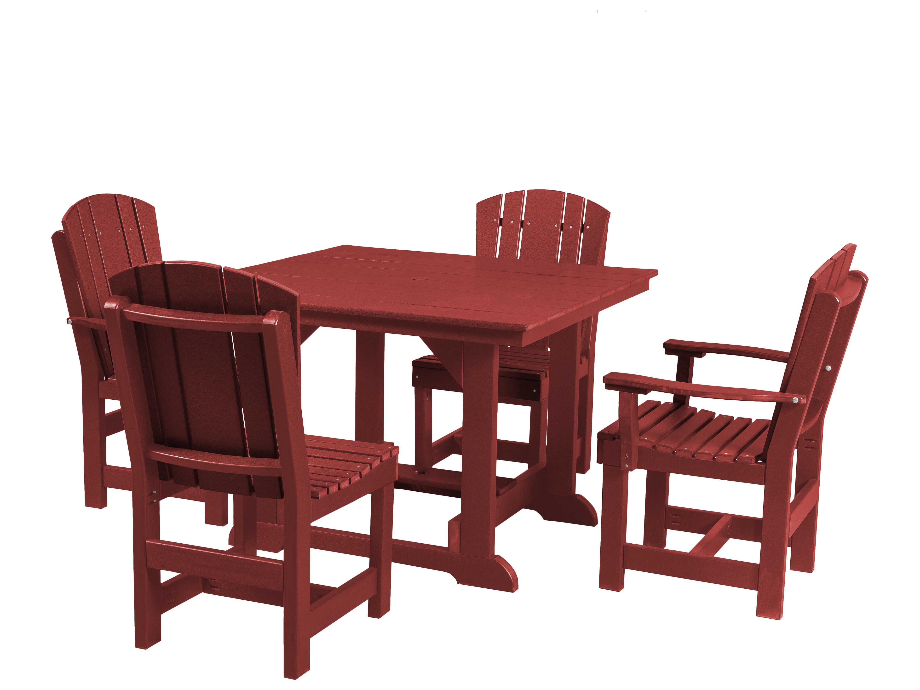 Wildridge Heritage Recycled Plastic 5 Piece Outdoor Patio Dining Set