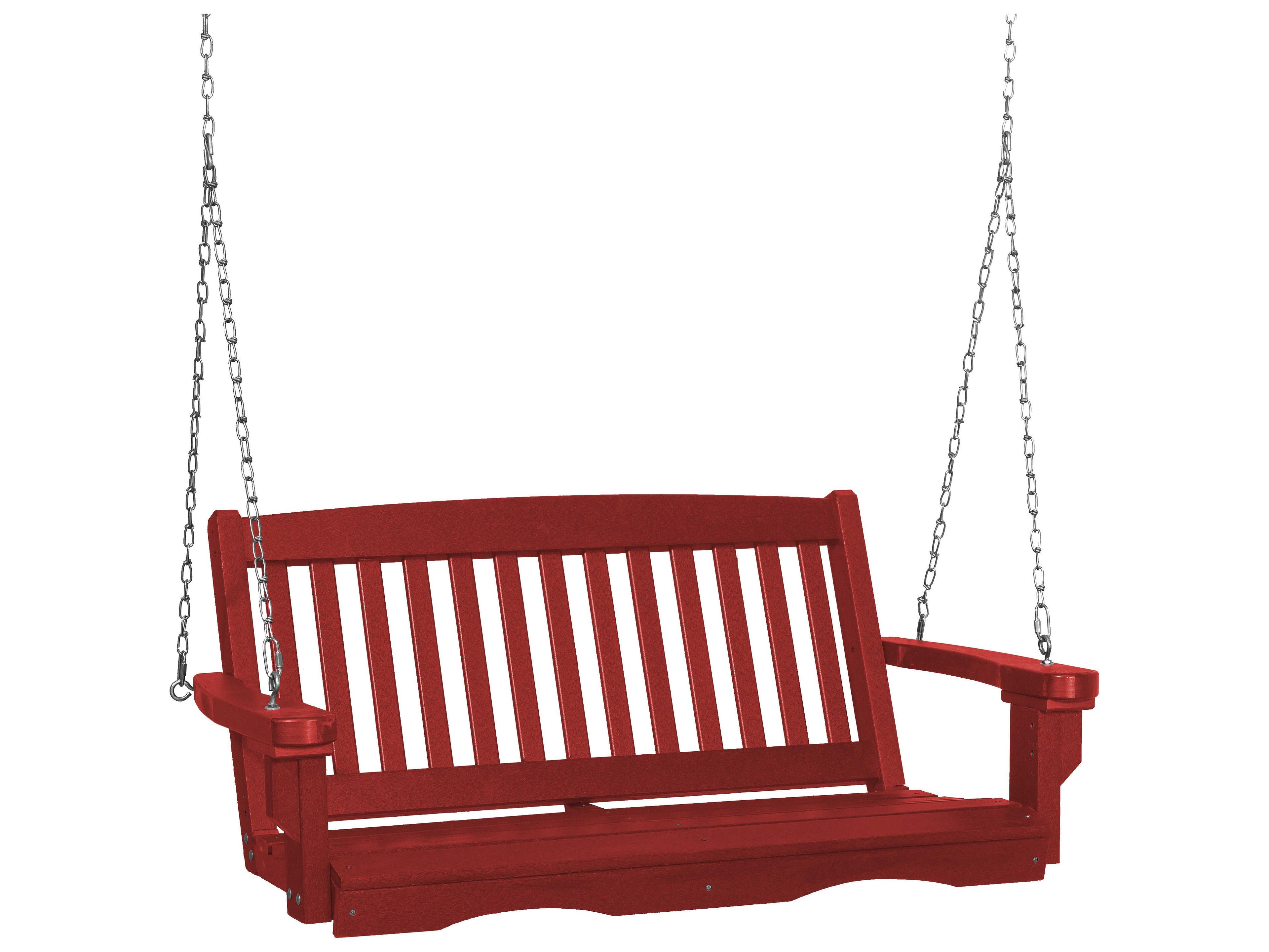 Wildridge Classic Recycled Plastic Mission Outdoor Patio Swing