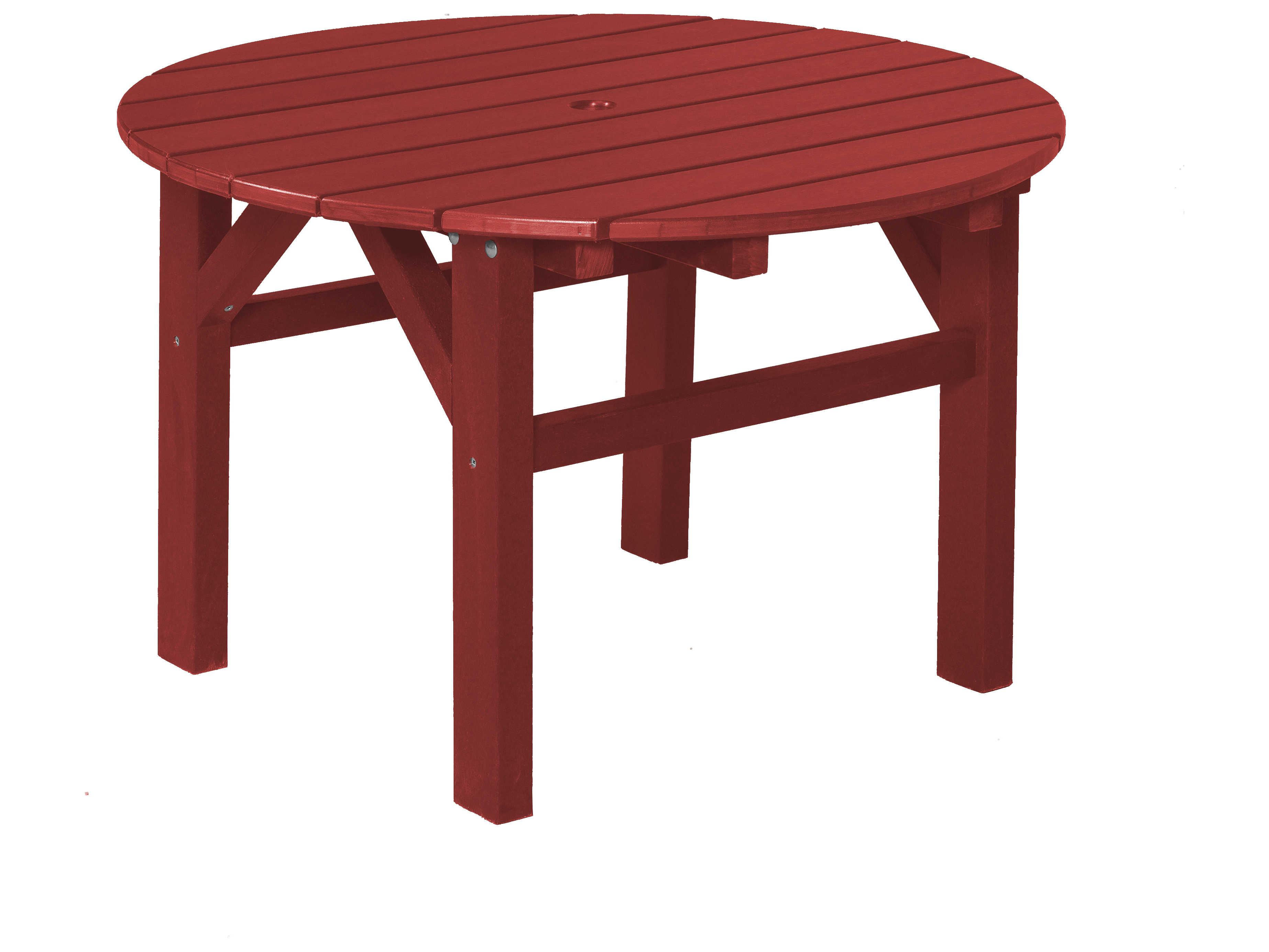 Wildridge Classic Recycled Plastic Round Outdoor Chat Table