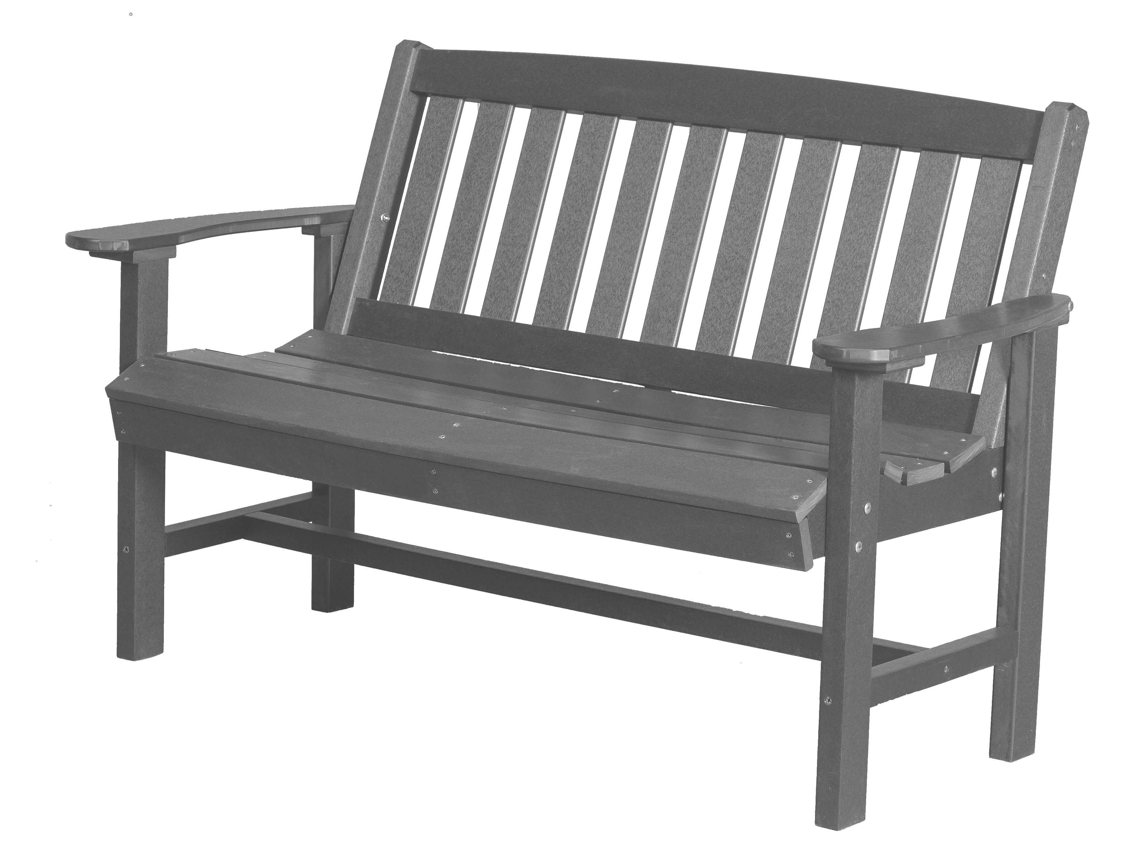 Wildridge Classic Recycled Plastic Mission Outdoor Patio Bench