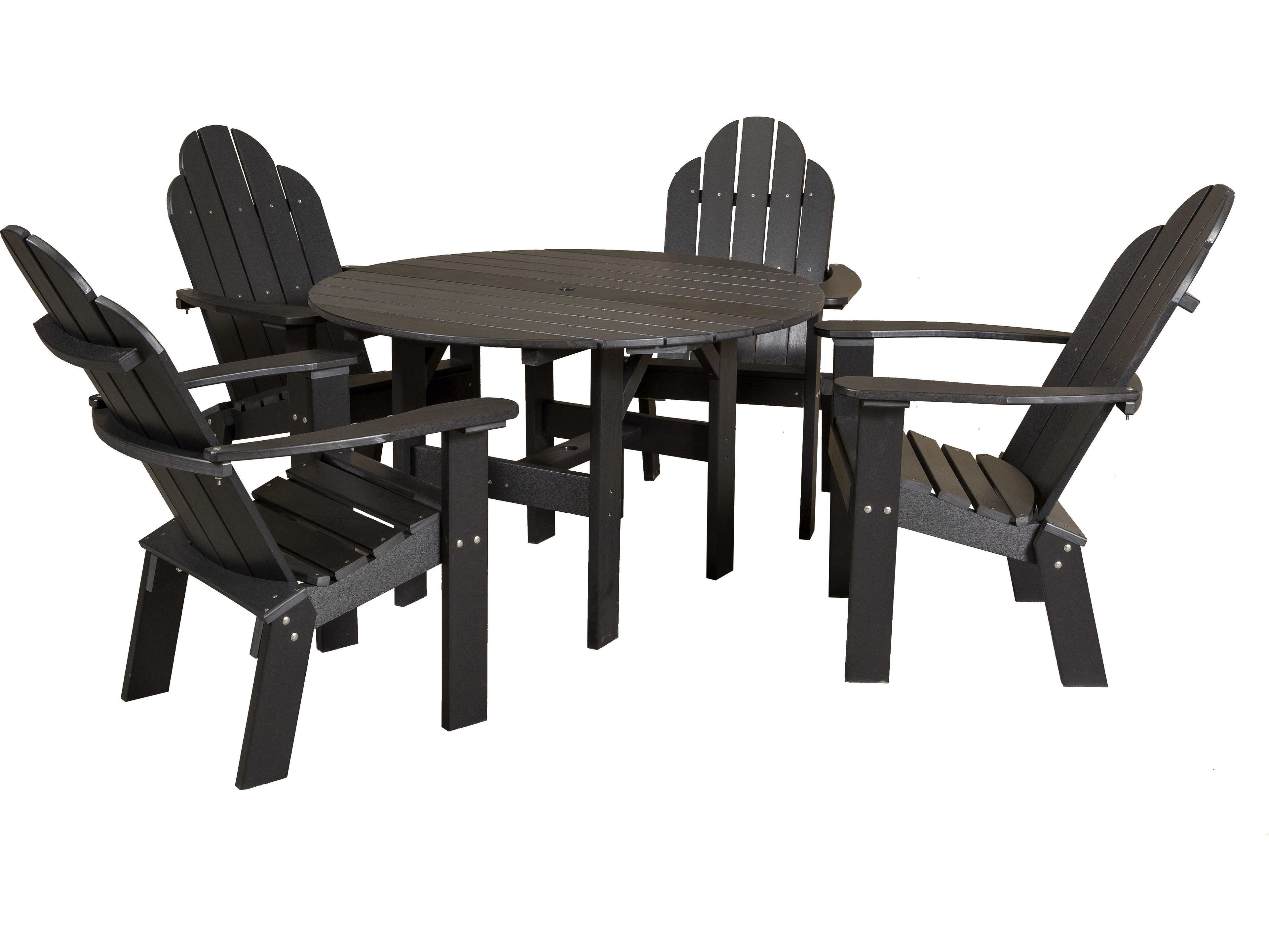Wildridge Classic Recycled Plastic 5 Piece Outdoor Patio Dining Set