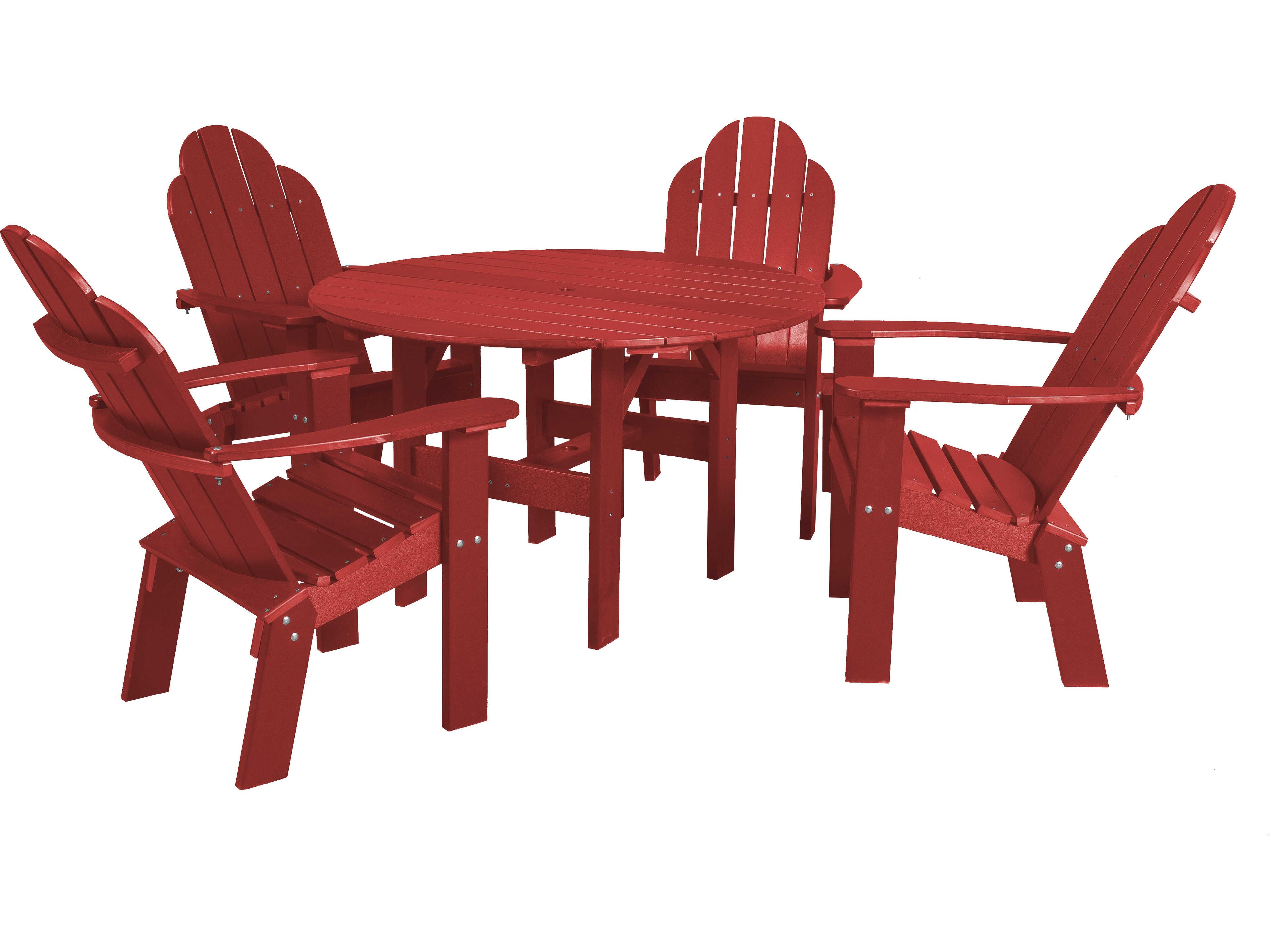 Wildridge Classic Recycled Plastic 5 Piece Outdoor Patio Dining Set