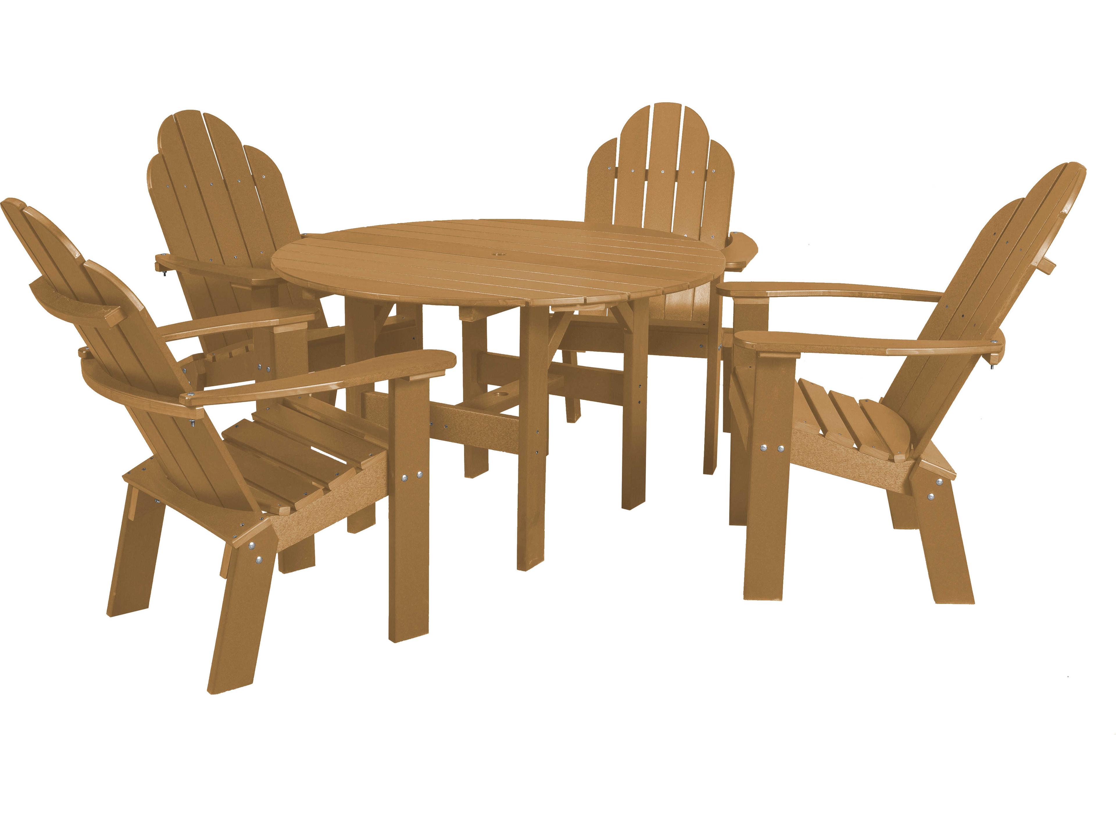 Wildridge Classic Recycled Plastic 5 Piece Outdoor Patio Dining Set