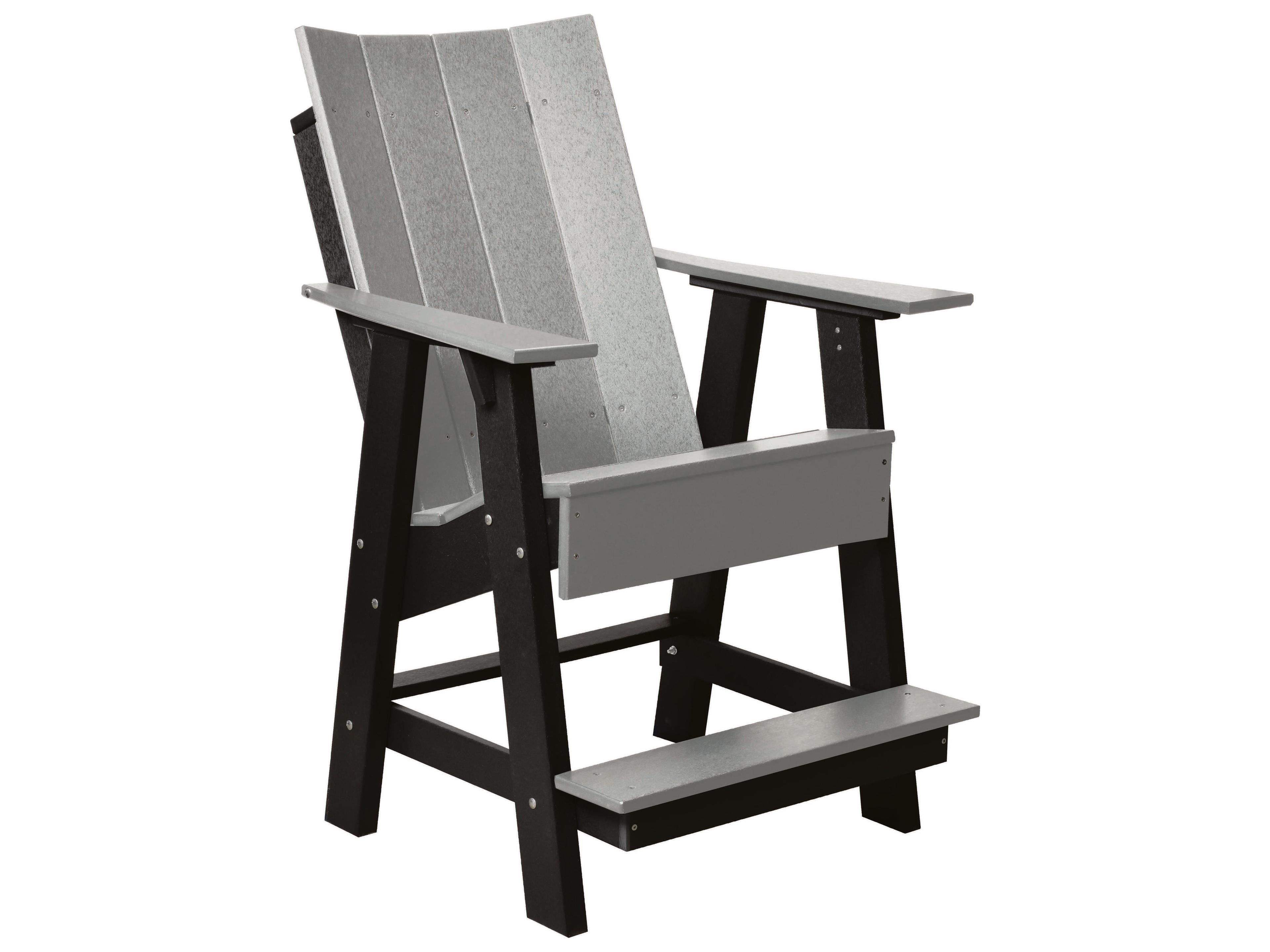 Wildridge Contemporary Recycled Plastic High Outdoor Adirondack Chair