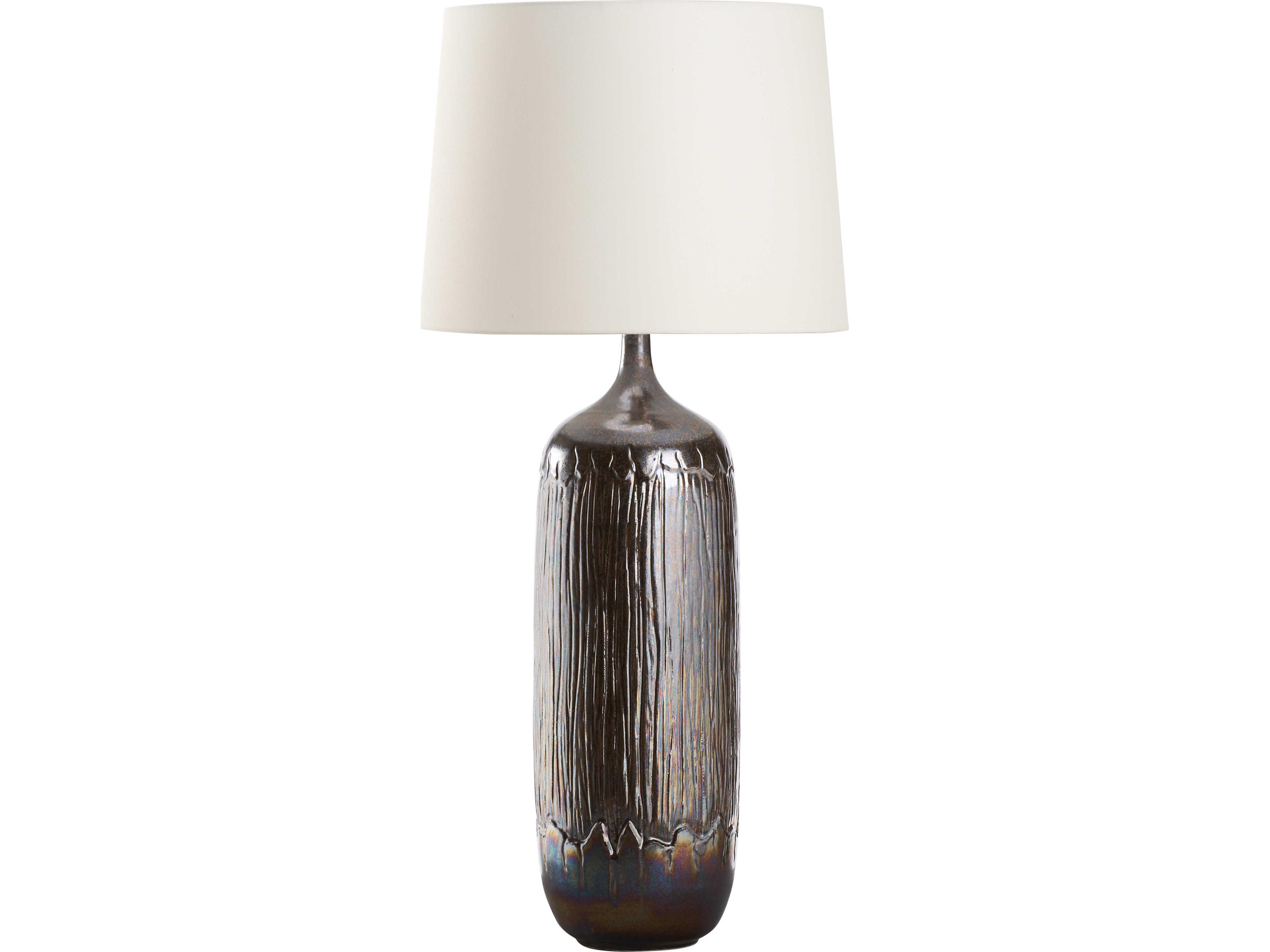 Wildwood Italia Brown Linen Table Lamp